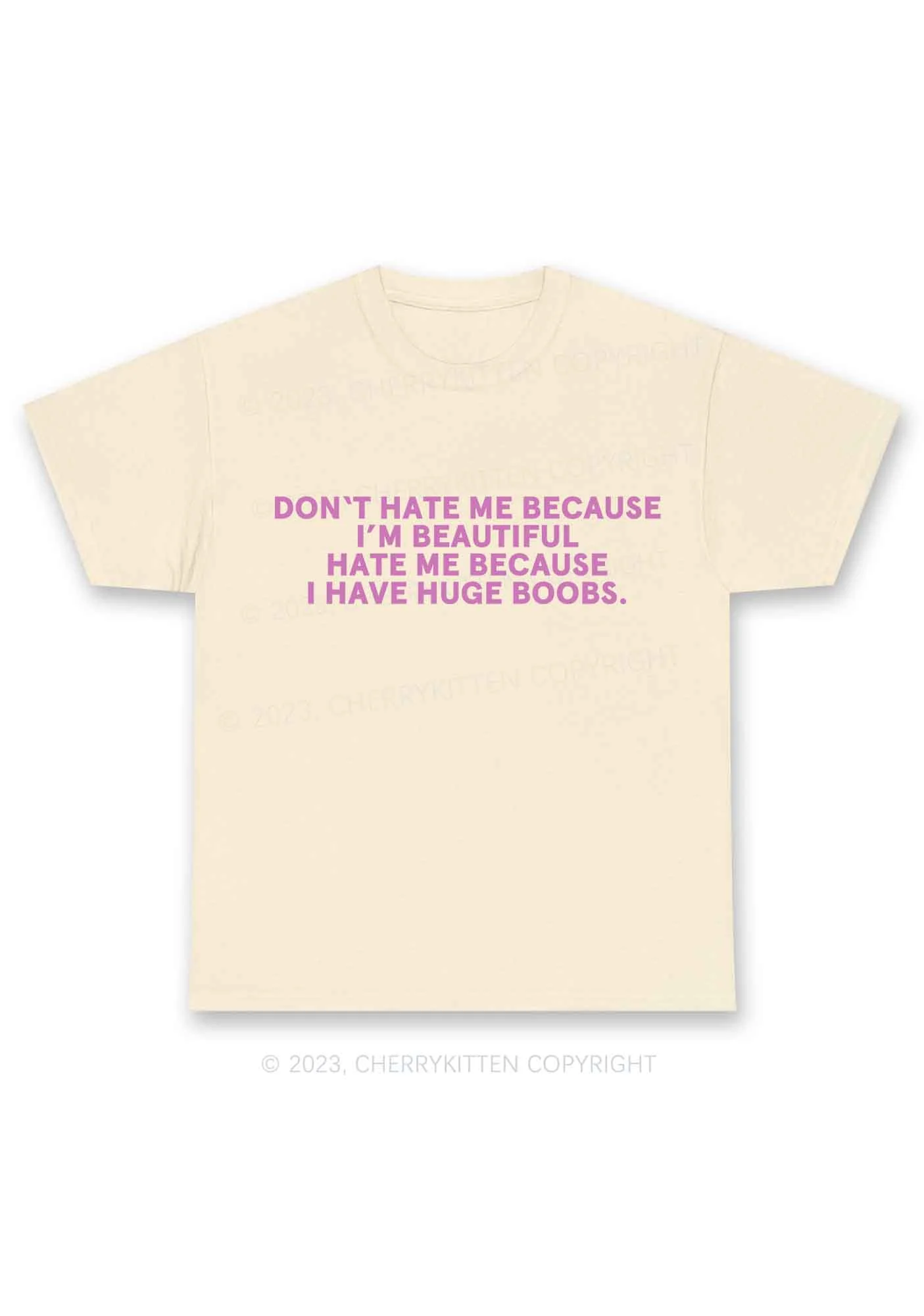 Hate Me Because I Have Huge Bxxbs Y2K Chunky Shirt Cherrykitten - Image 5