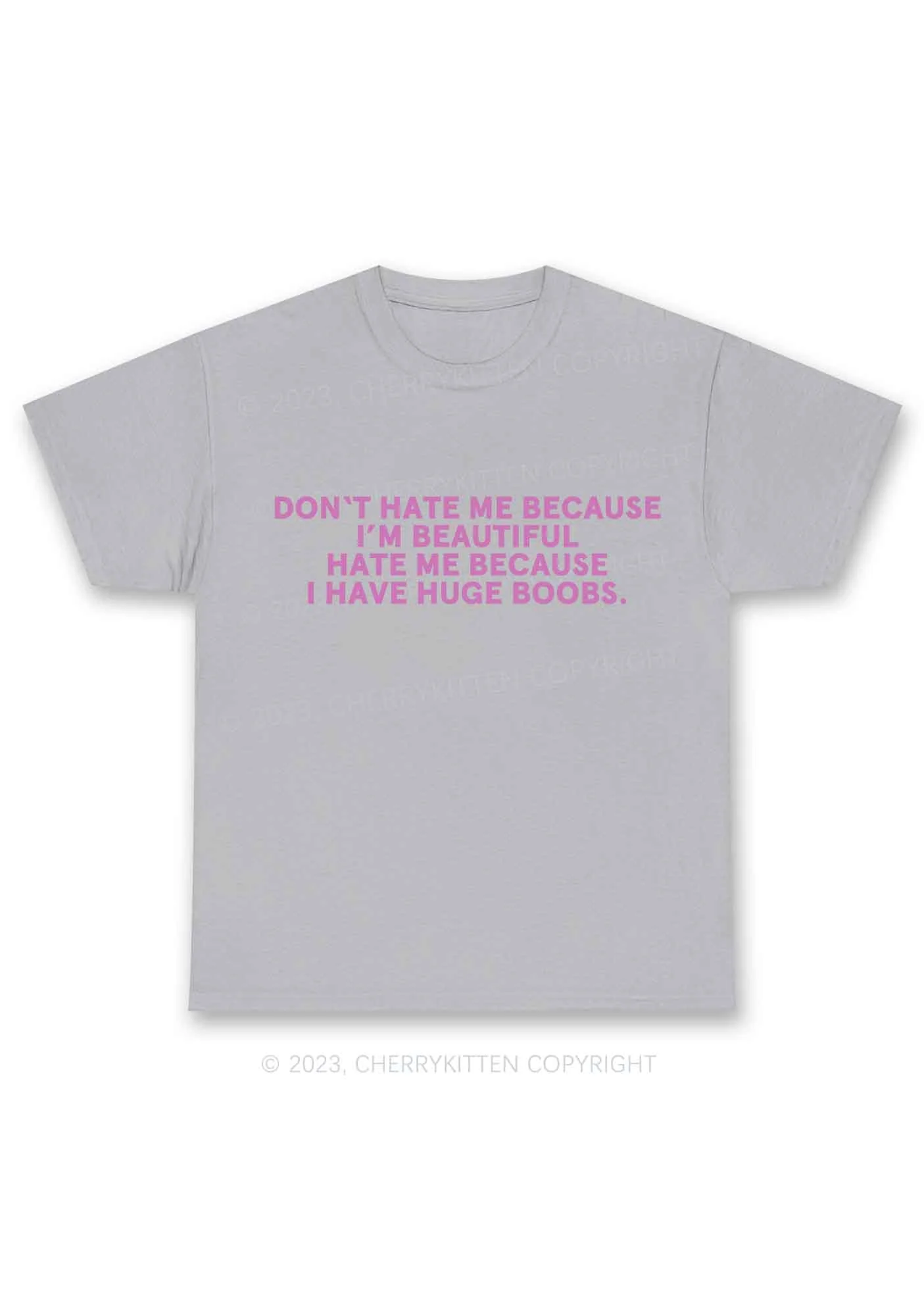 Hate Me Because I Have Huge Bxxbs Y2K Chunky Shirt Cherrykitten - Image 7