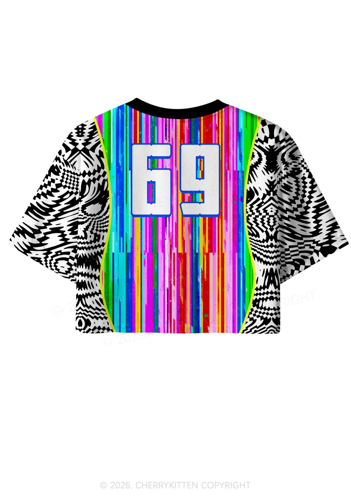 Hating Techno Y2K Crop Sport Jersey Shirts Cherrykitten - Image 4