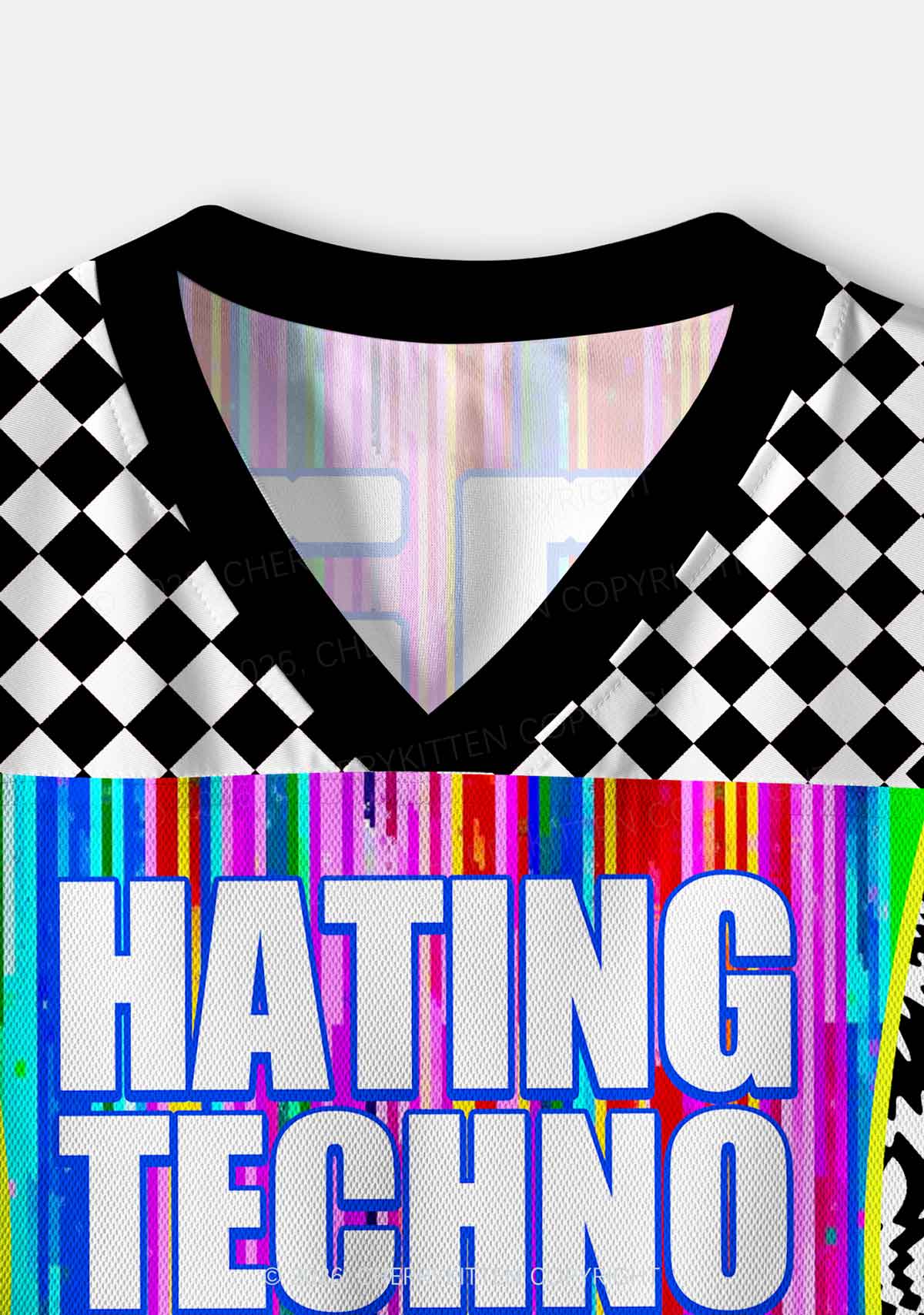 Hating Techno Y2K Crop Sport Jersey Shirts Cherrykitten - Image 6