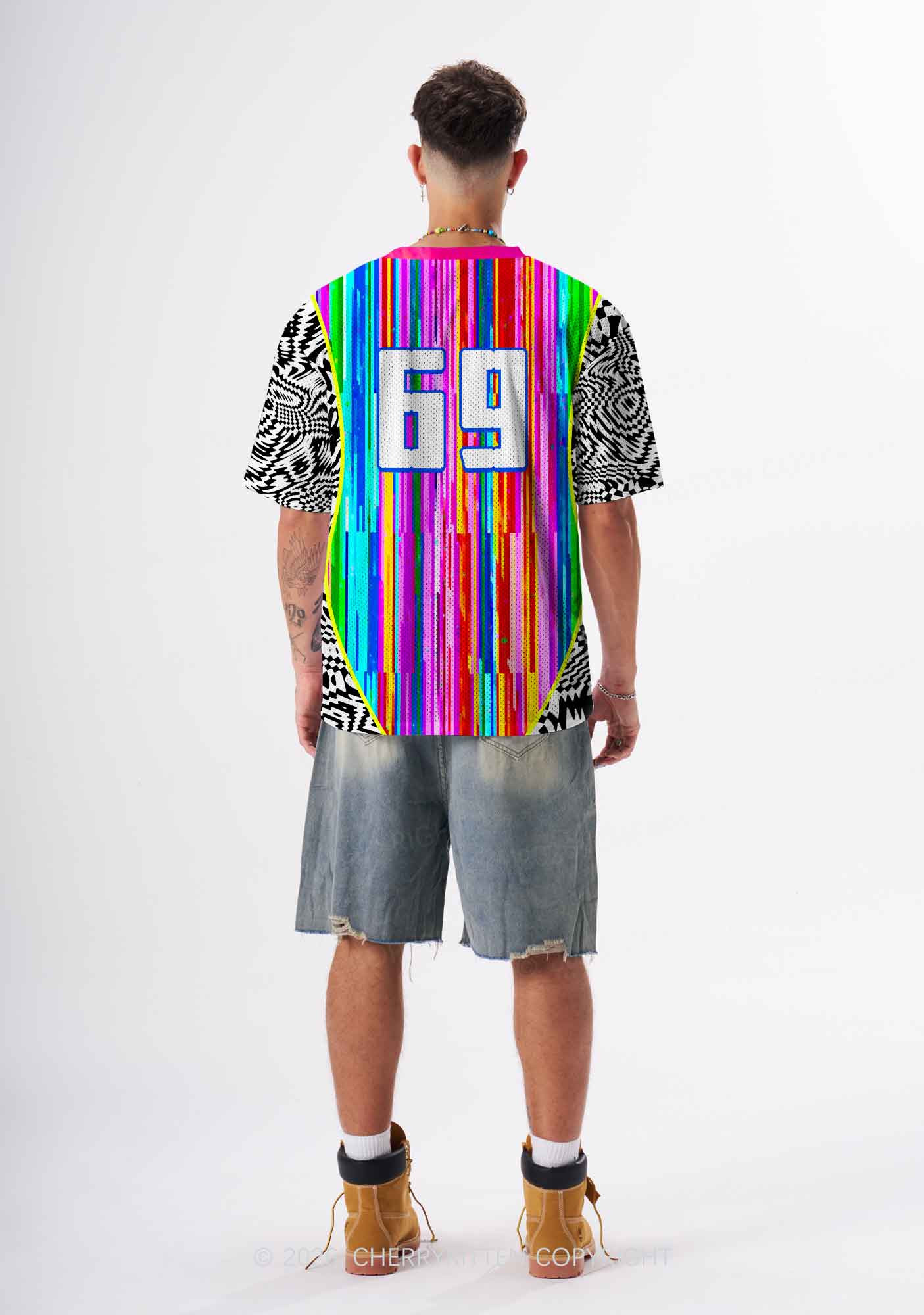 Hating Techno Y2K Sport Jersey Shirts Cherrykitten - Image 3
