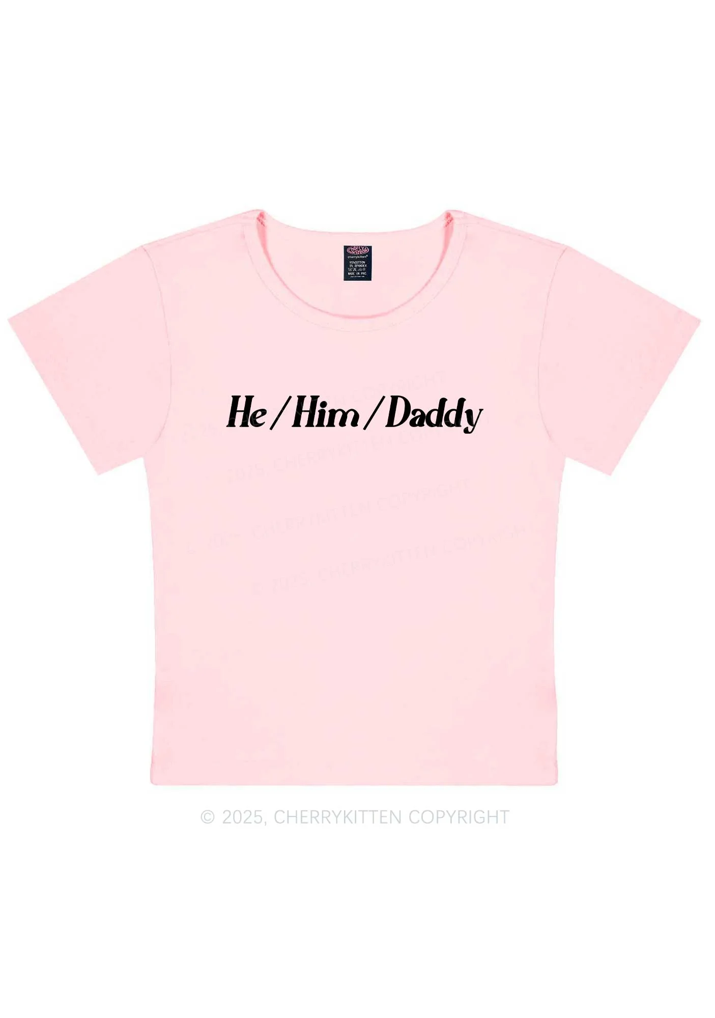 He Him Daddy Pride Y2K Baby Tee Cherrykitten - Image 12