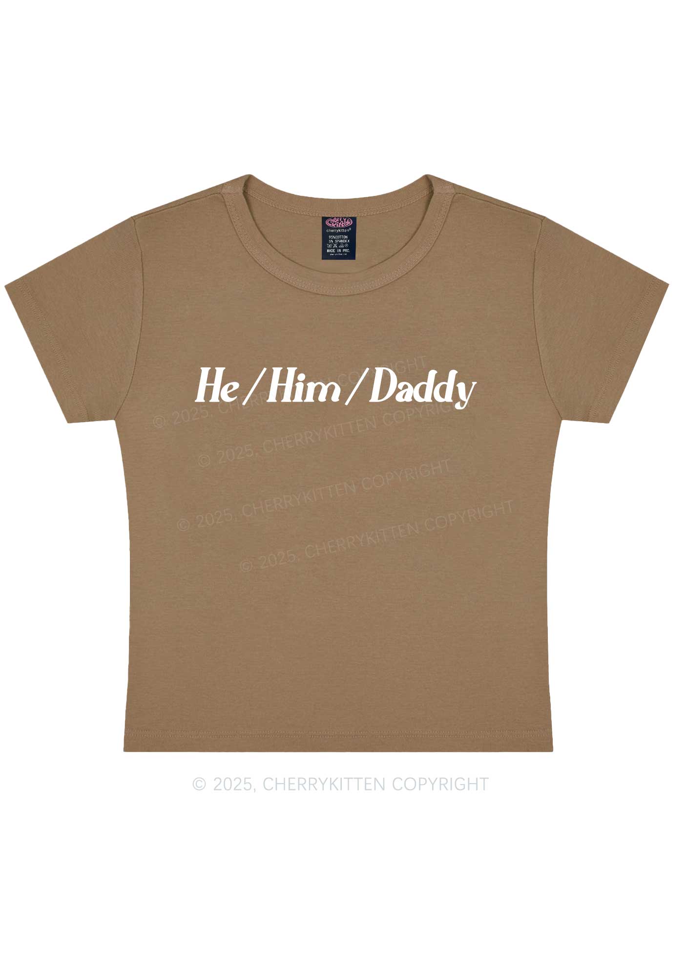 He Him Daddy Pride Y2K Baby Tee Cherrykitten - Image 9