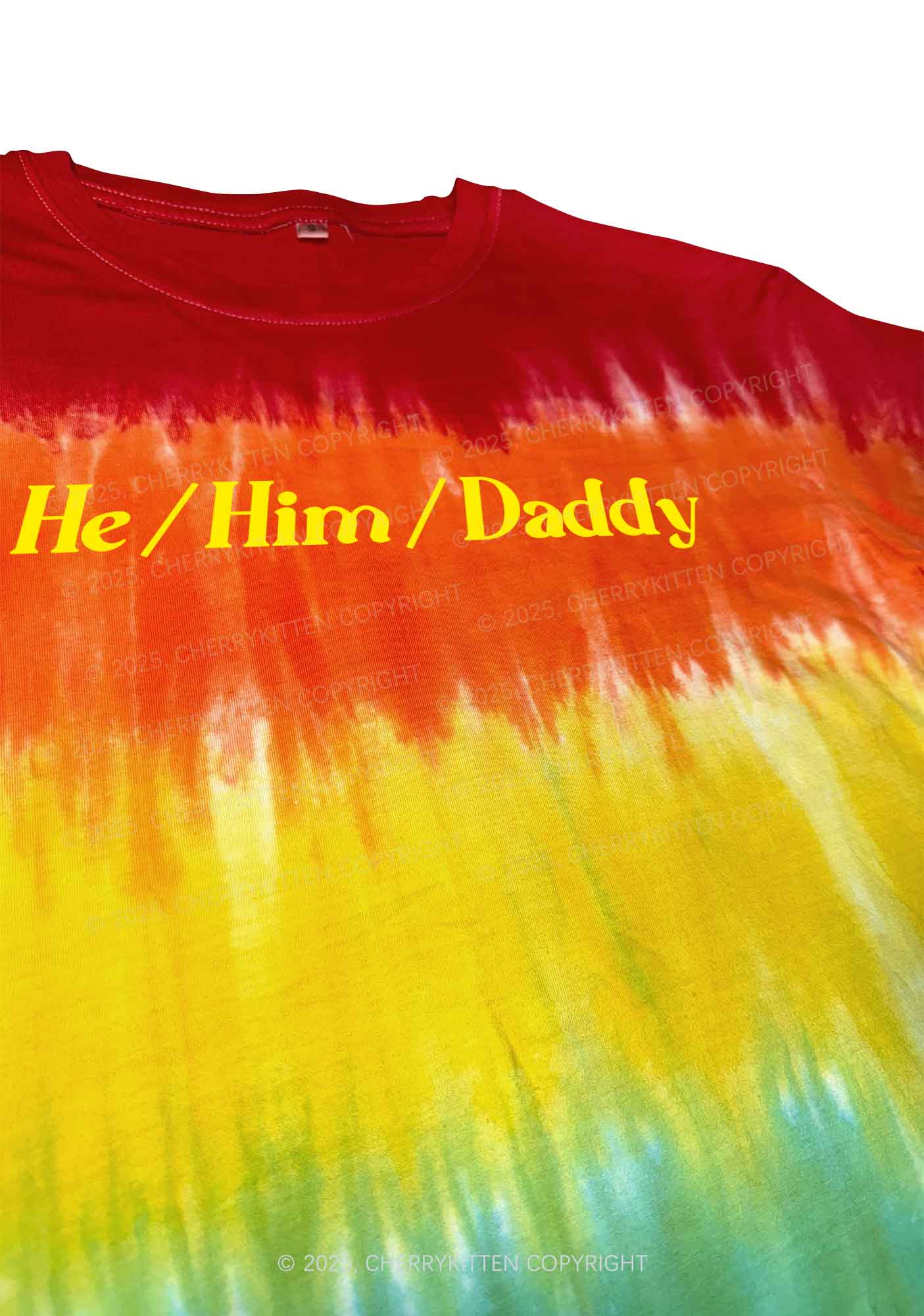He Him Daddy Pride Y2K Tie Dye Shirts Cherrykitten - Image 3