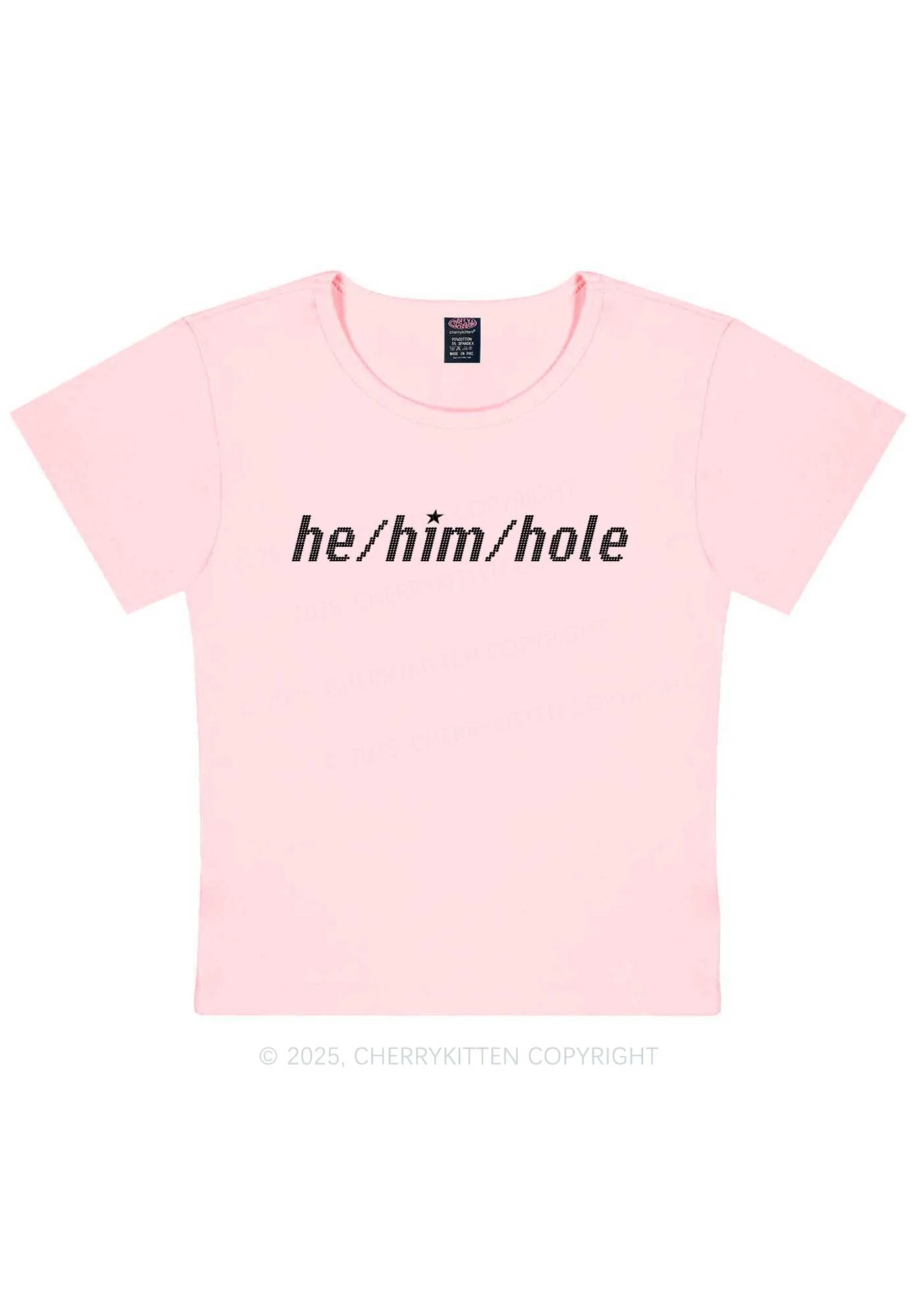 He Him Hole Pride Y2K Baby Tee Cherrykitten - Image 12