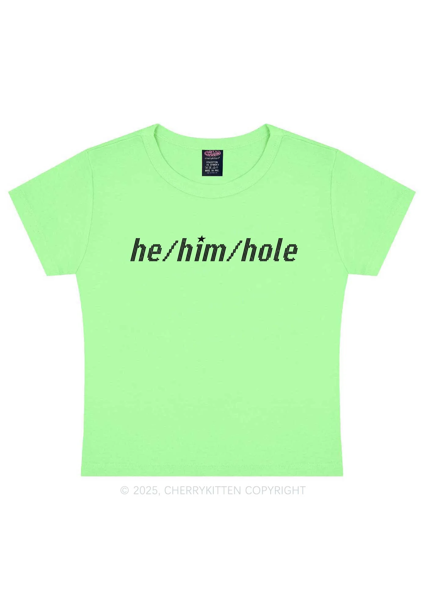 He Him Hole Pride Y2K Baby Tee Cherrykitten - Image 13