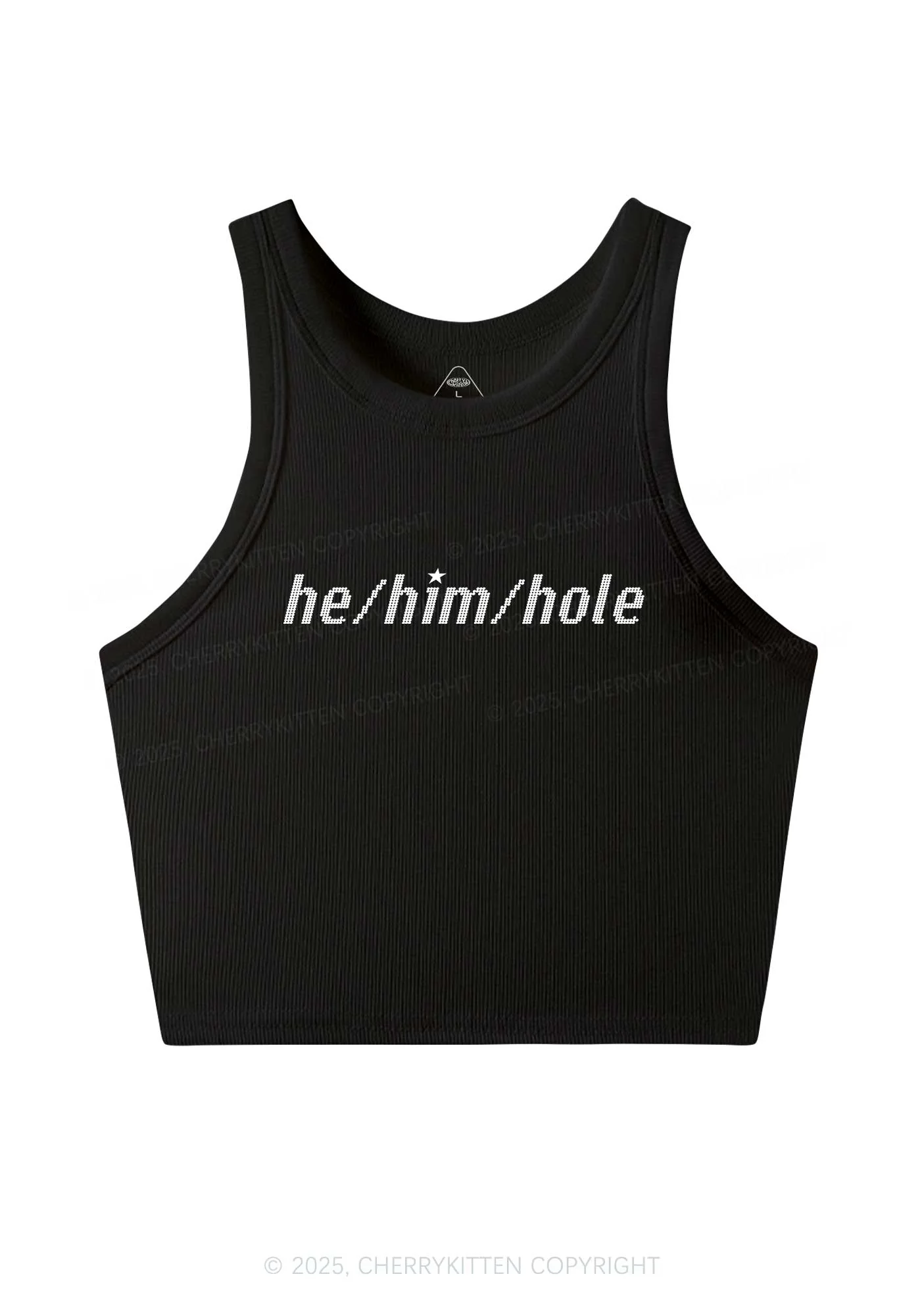 He Him Hole Pride Y2K Crop Tank Top Cherrykitten - Image 3