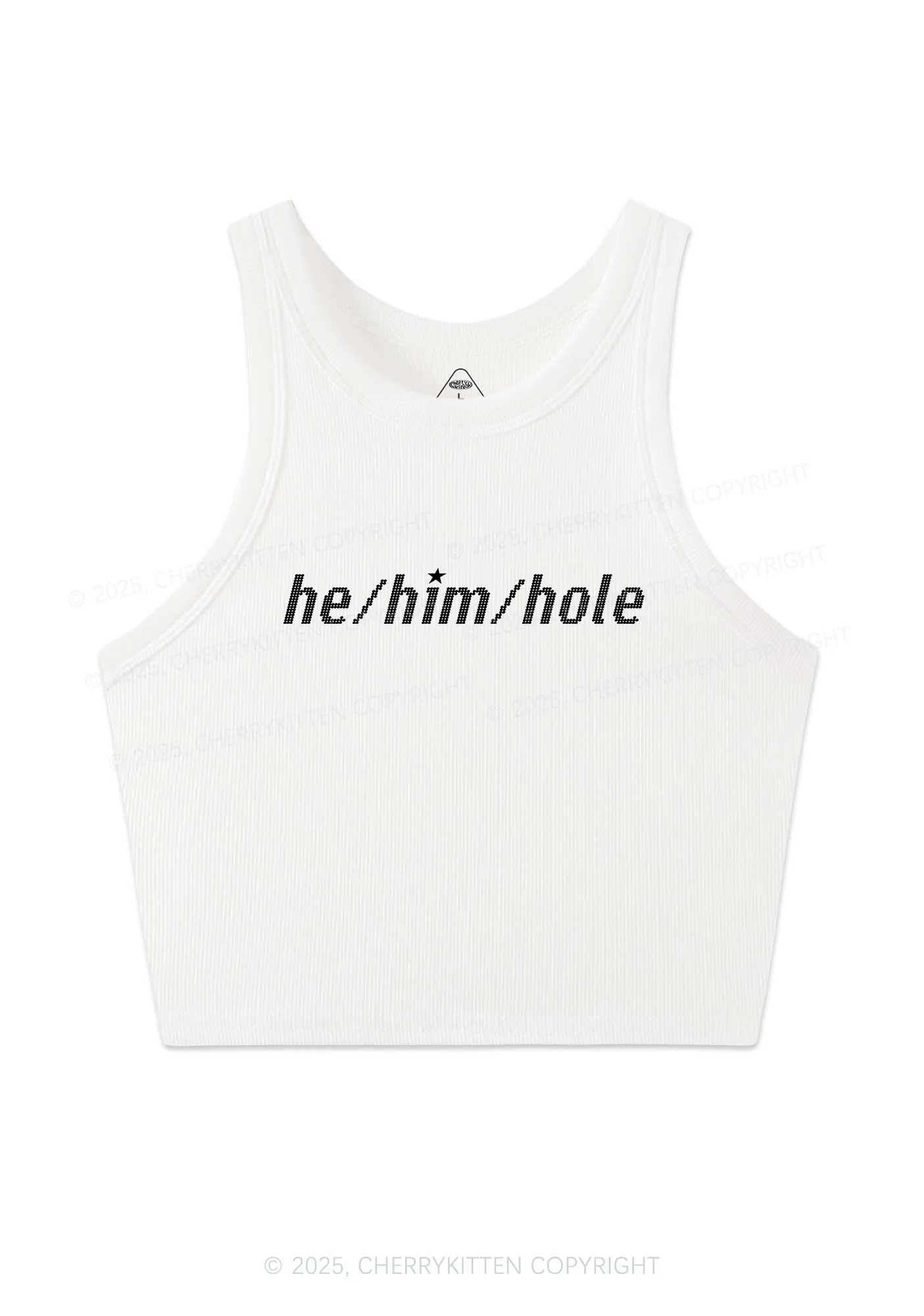 He Him Hole Pride Y2K Crop Tank Top Cherrykitten - Image 4