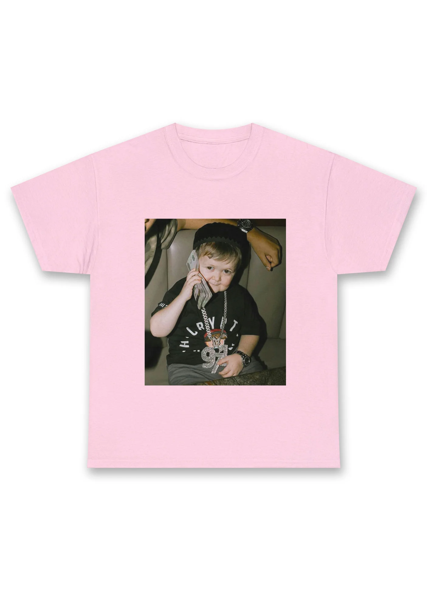 He Is Pretending To Call Chunky Shirt - Image 4