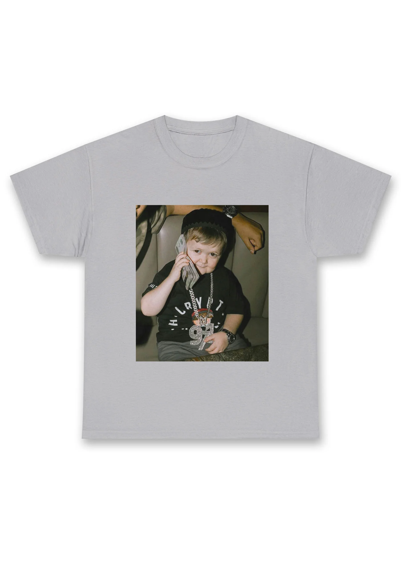 He Is Pretending To Call Chunky Shirt - Image 5