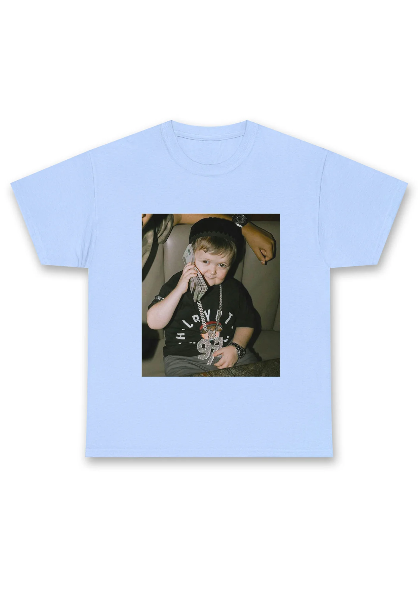 He Is Pretending To Call Chunky Shirt - Image 6