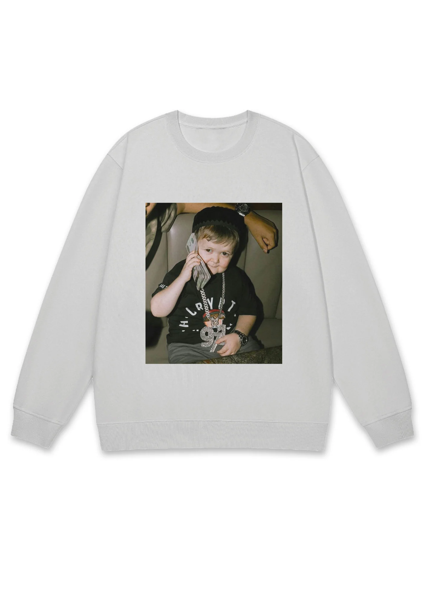 He Is Pretending To Call Y2K Sweatshirt - Image 4