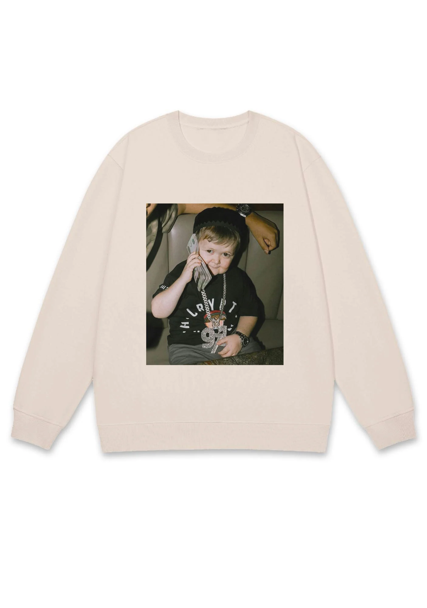 He Is Pretending To Call Y2K Sweatshirt - Image 5
