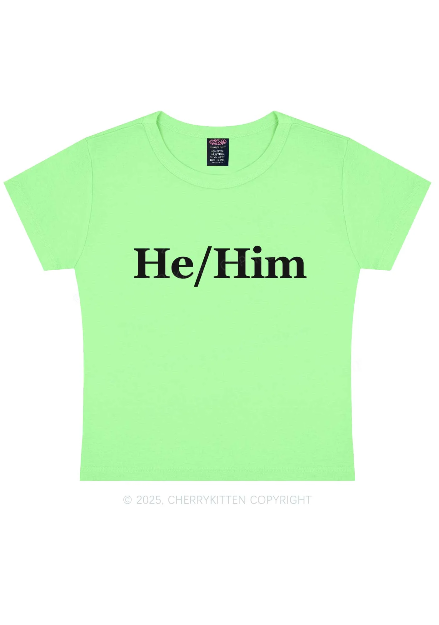 He Or Him Y2K Baby Tee Cherrykitten - Image 12