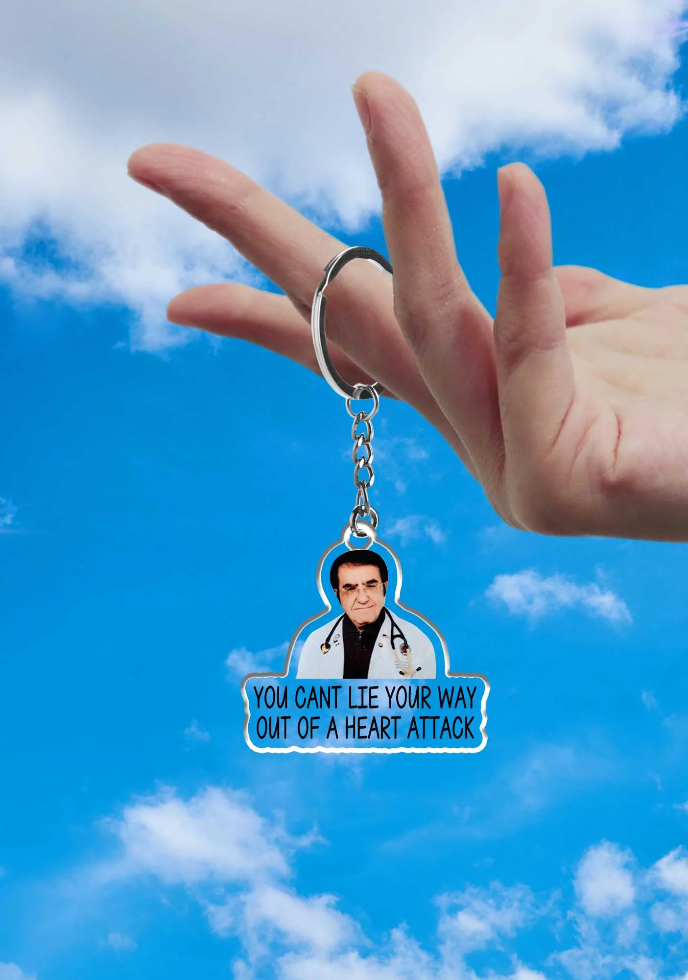 Heart Attack Cant Lie 1Pc Y2K Keychain Cherrykitten - Image 2
