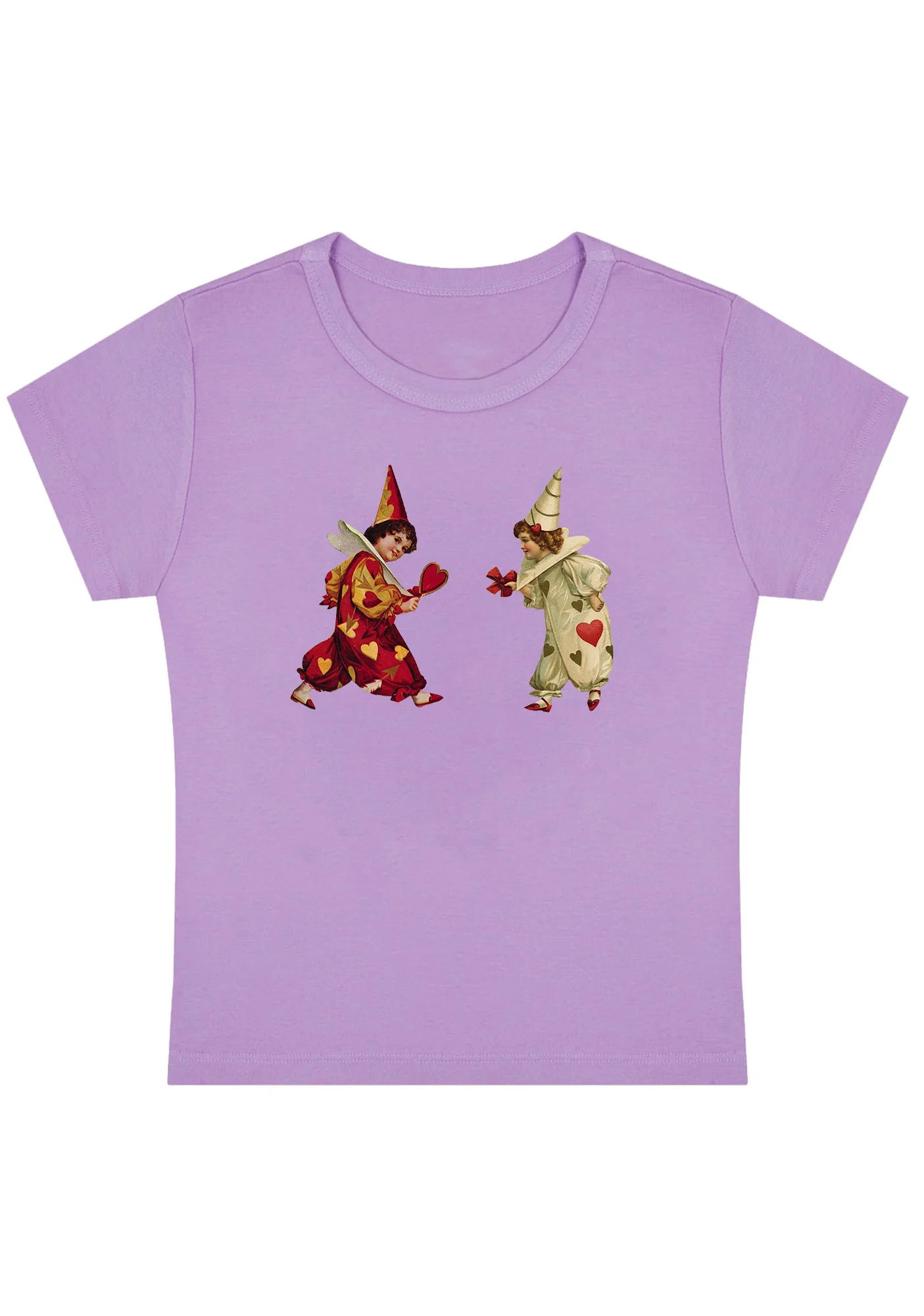 Heart Bow Knot Kids Y2K Baby Tee - Image 3