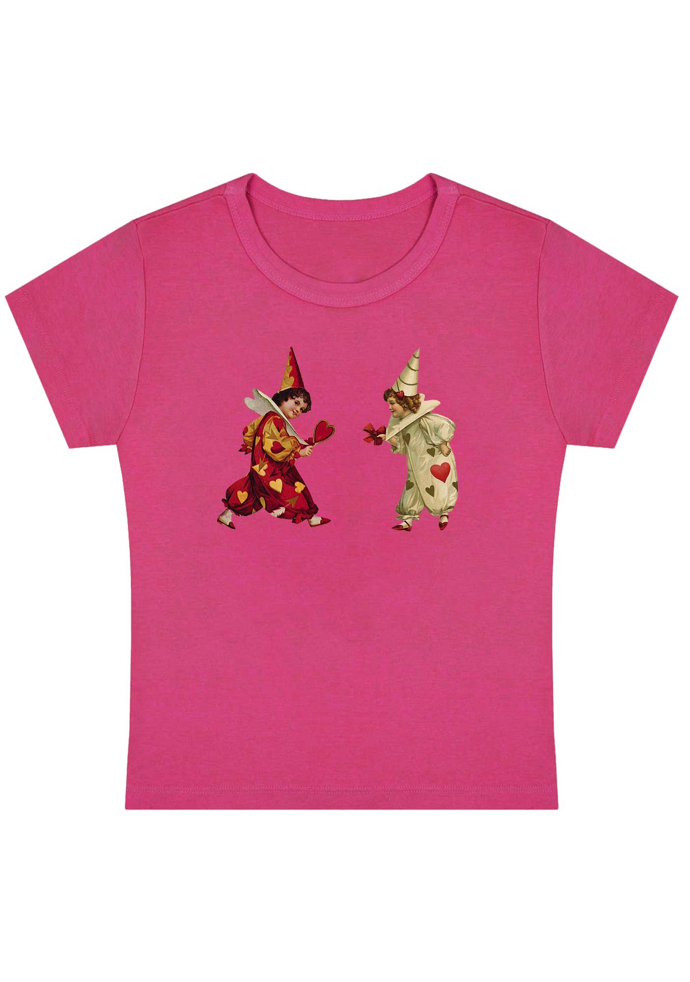 Heart Bow Knot Kids Y2K Baby Tee - Image 4