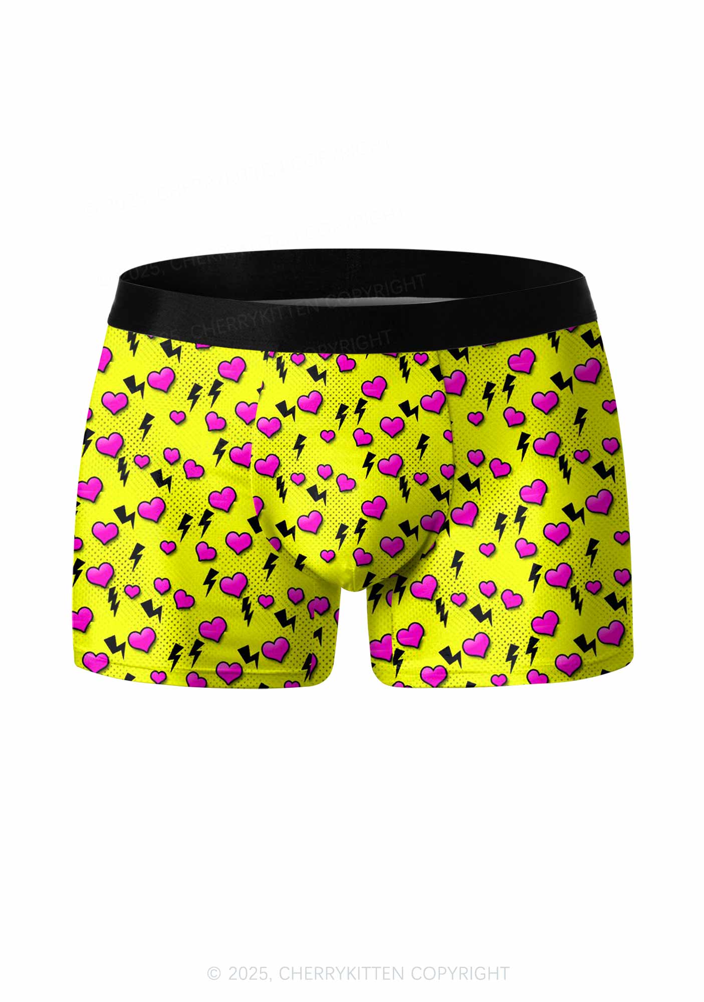 Heart Flash Valentine's Day Y2K Print Couples Boxer Briefs Set Cherrykitten - Image 2