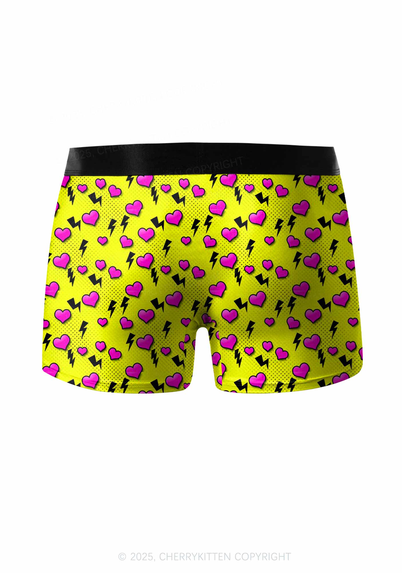Heart Flash Valentine's Day Y2K Print Couples Boxer Briefs Set Cherrykitten - Image 3