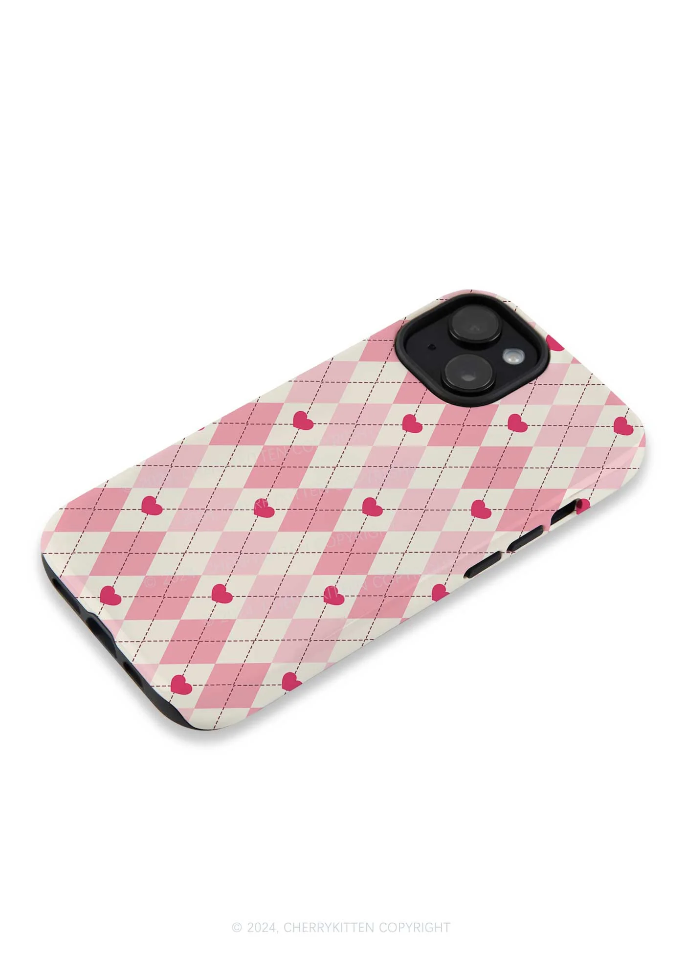 Heart Plaid Y2K Phone Case Cherrykitten - Image 6