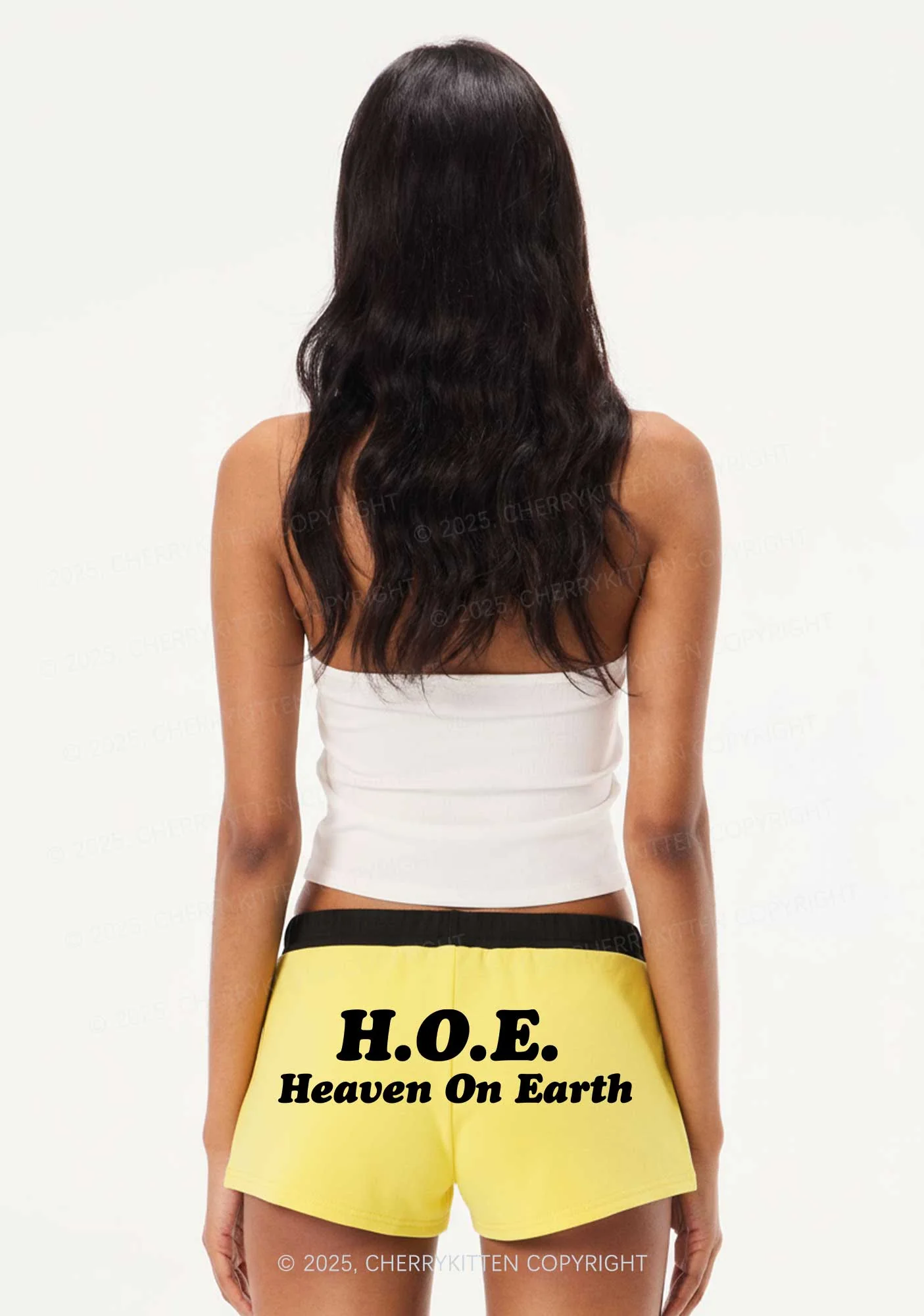 Heaven On Earth Y2K Drawstring Mini Shorts Cherrykitten - Image 2