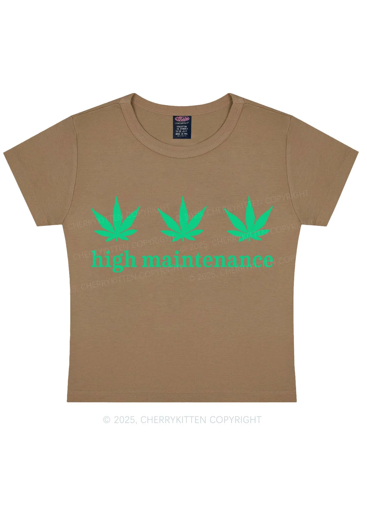 High Maintenance Y2K Baby Tee Cherrykitten - Image 10