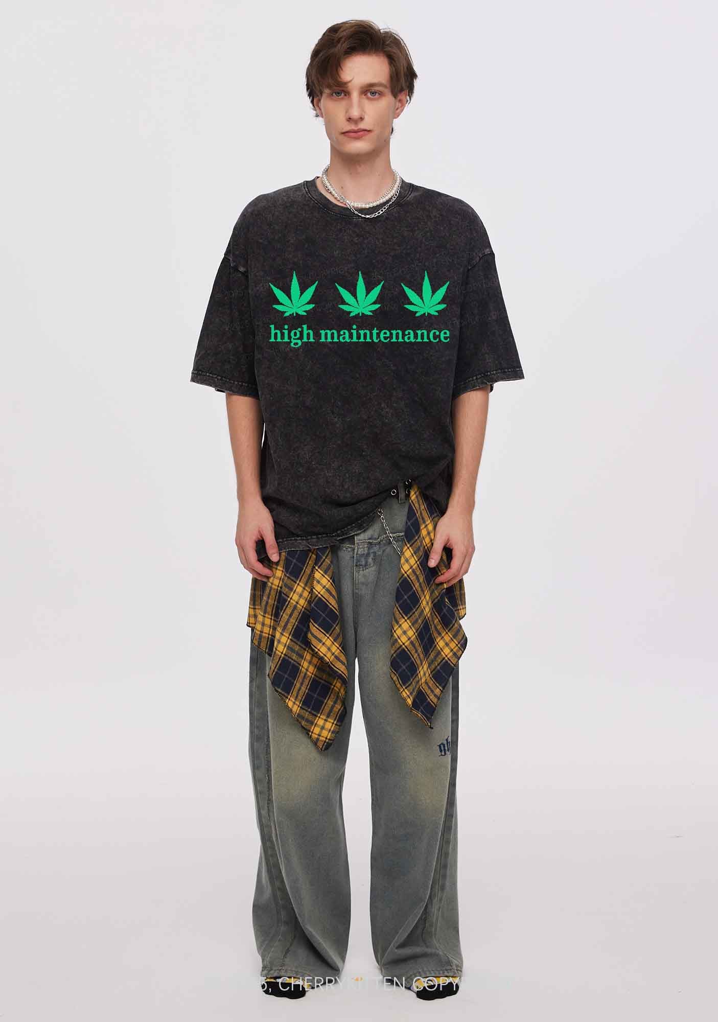 High Maintenance Y2K Washed Tee Cherrykitten - Image 2