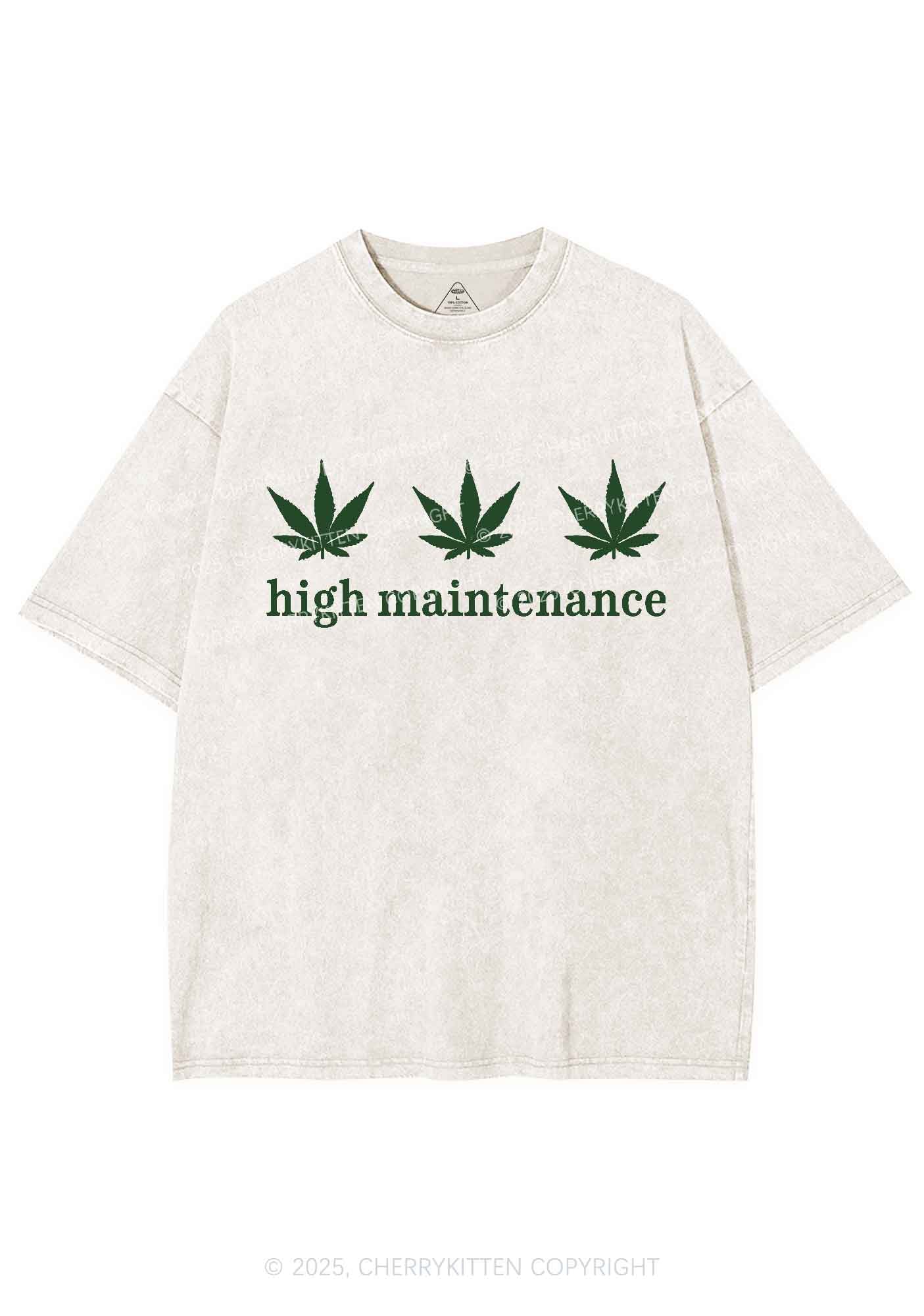 High Maintenance Y2K Washed Tee Cherrykitten - Image 3