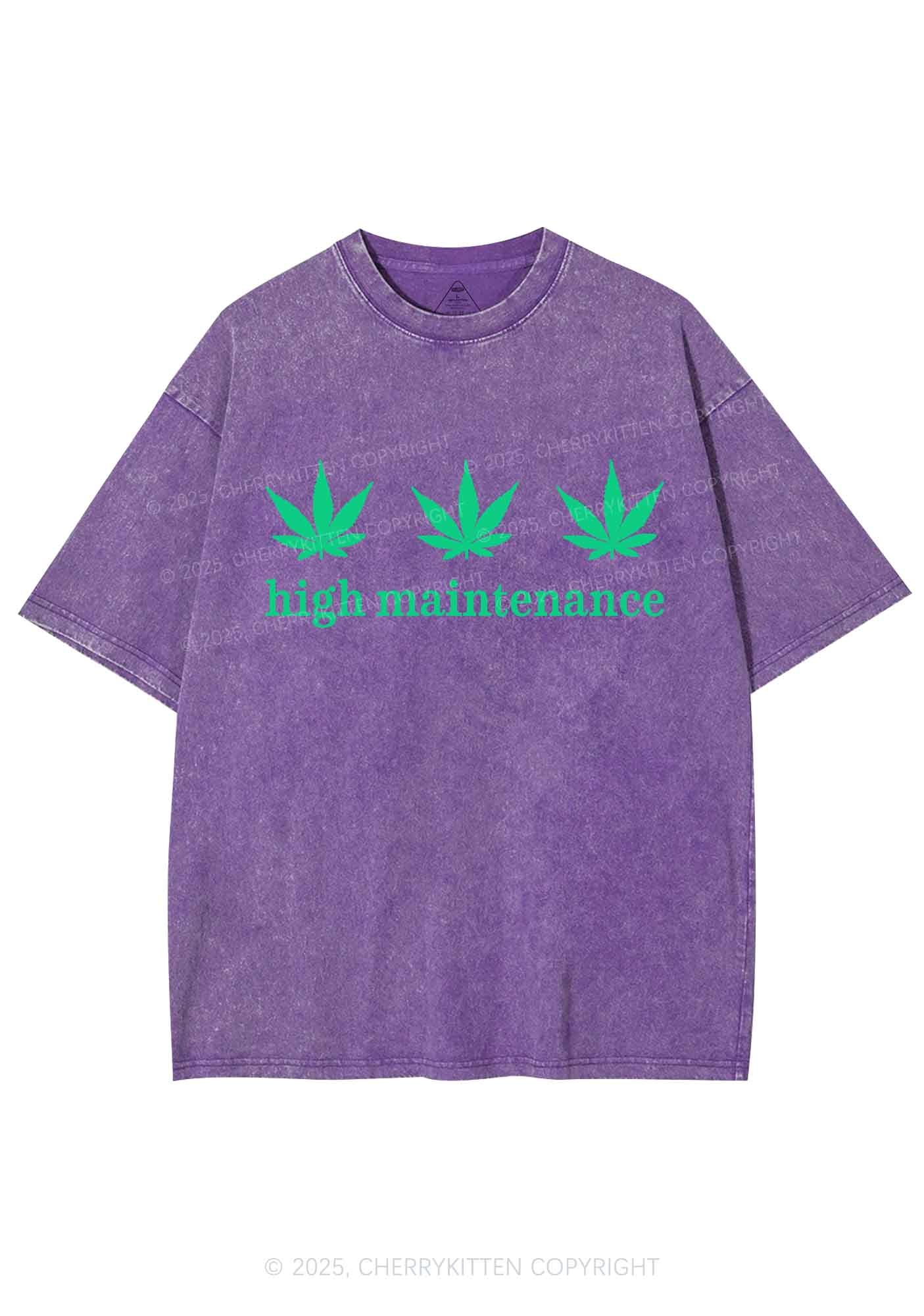 High Maintenance Y2K Washed Tee Cherrykitten - Image 5