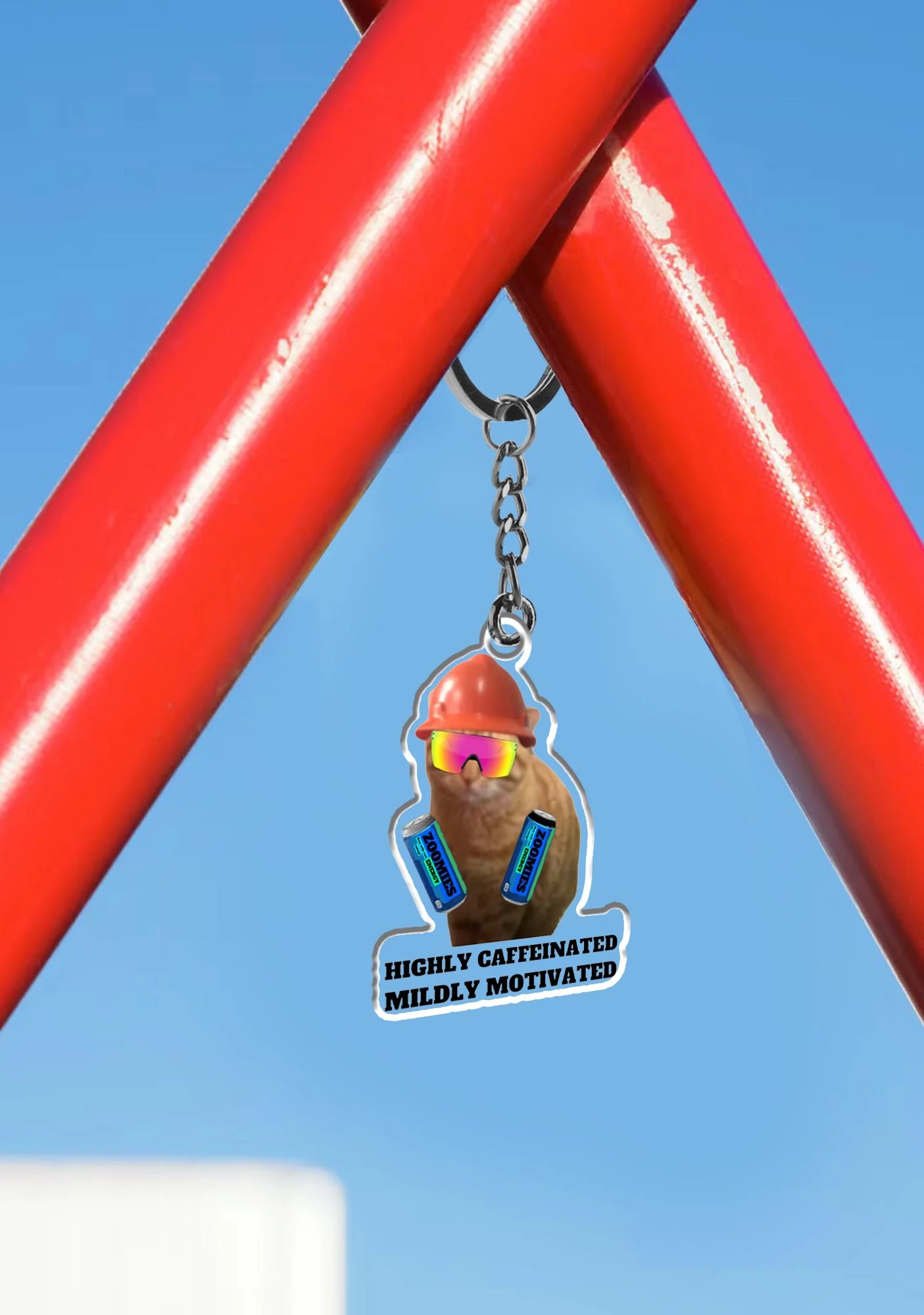 Highly Caffeinated 1Pc Y2K Keychain Cherrykitten - Image 3