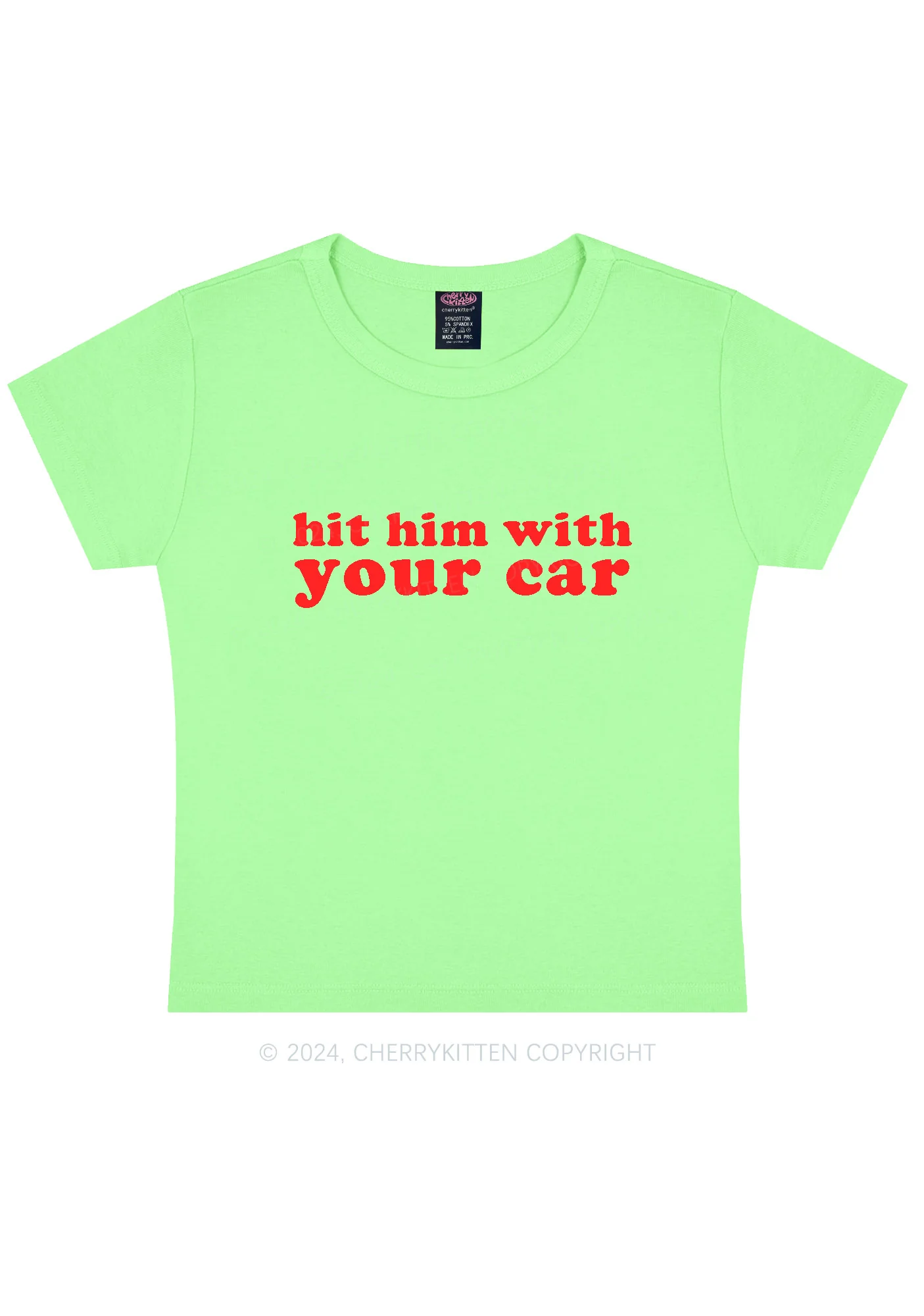 Hit Him Y2K Baby Tee Cherrykitten - Image 12