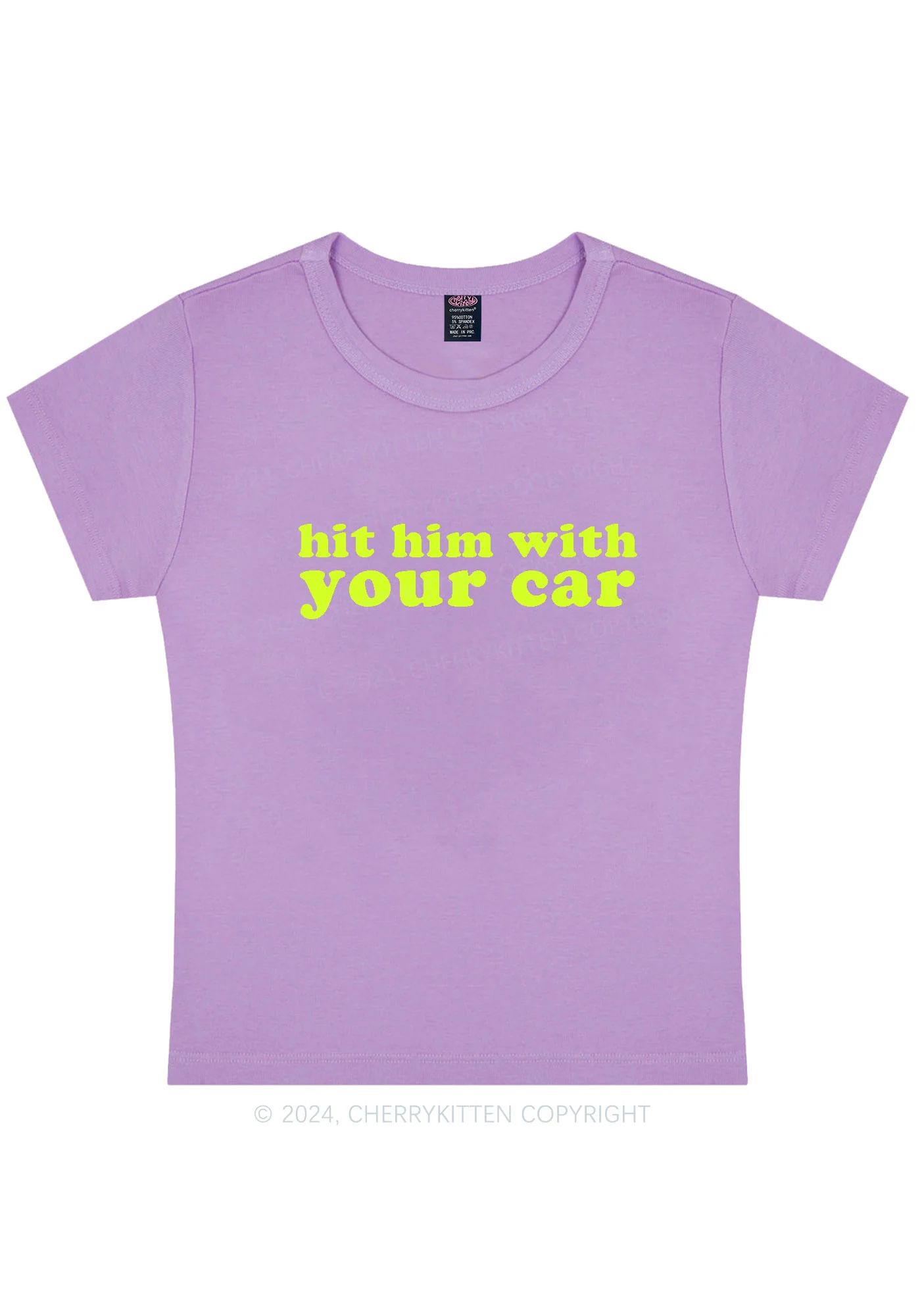 Hit Him Y2K Baby Tee Cherrykitten - Image 7