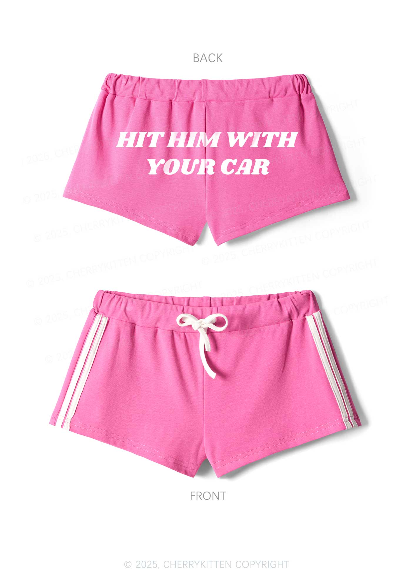 Hit Him Y2K Drawstring Mini Shorts Cherrykitten - Image 3