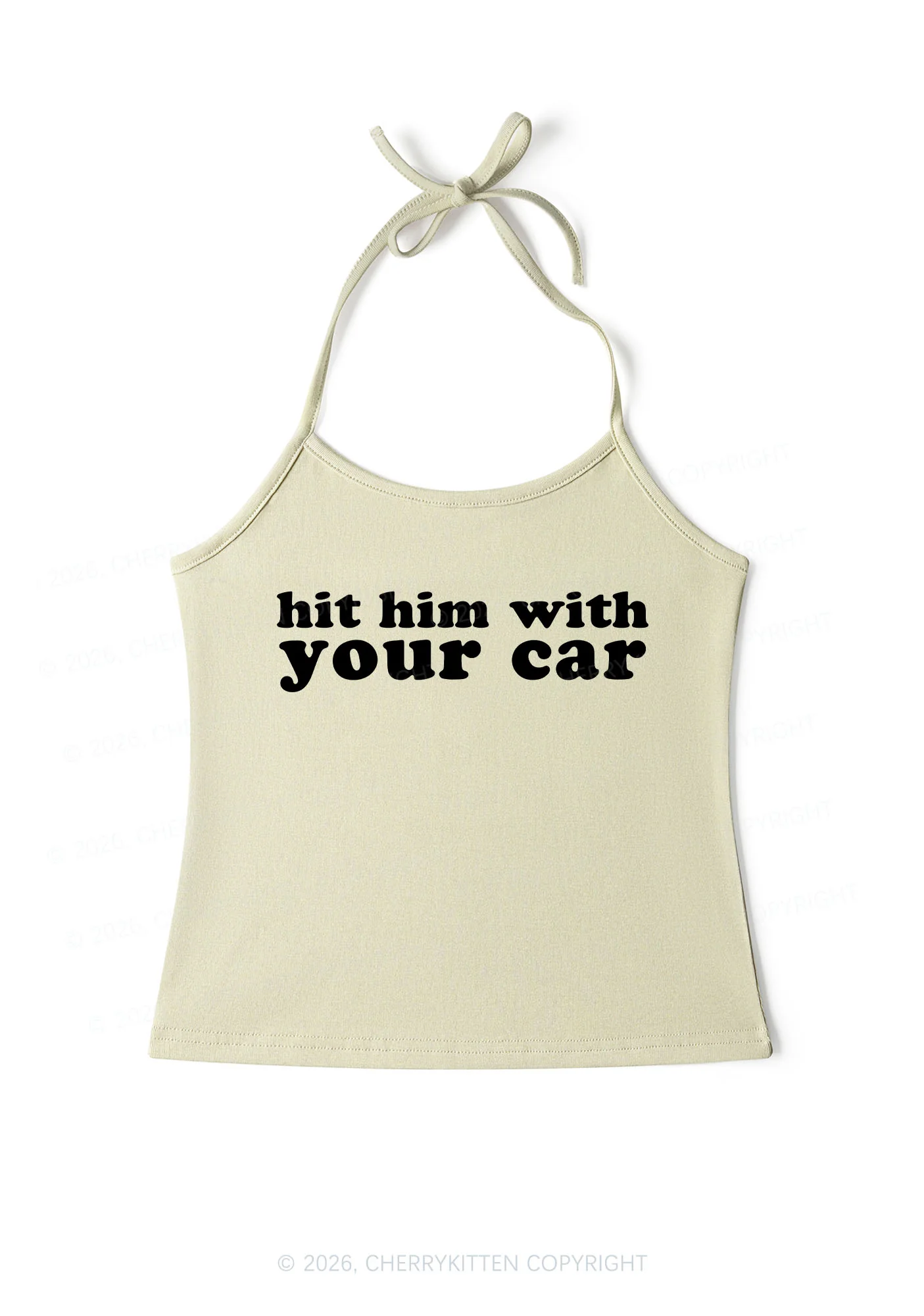 Hit Him Y2K Halter Neck Cami Cherrykitten - Image 11