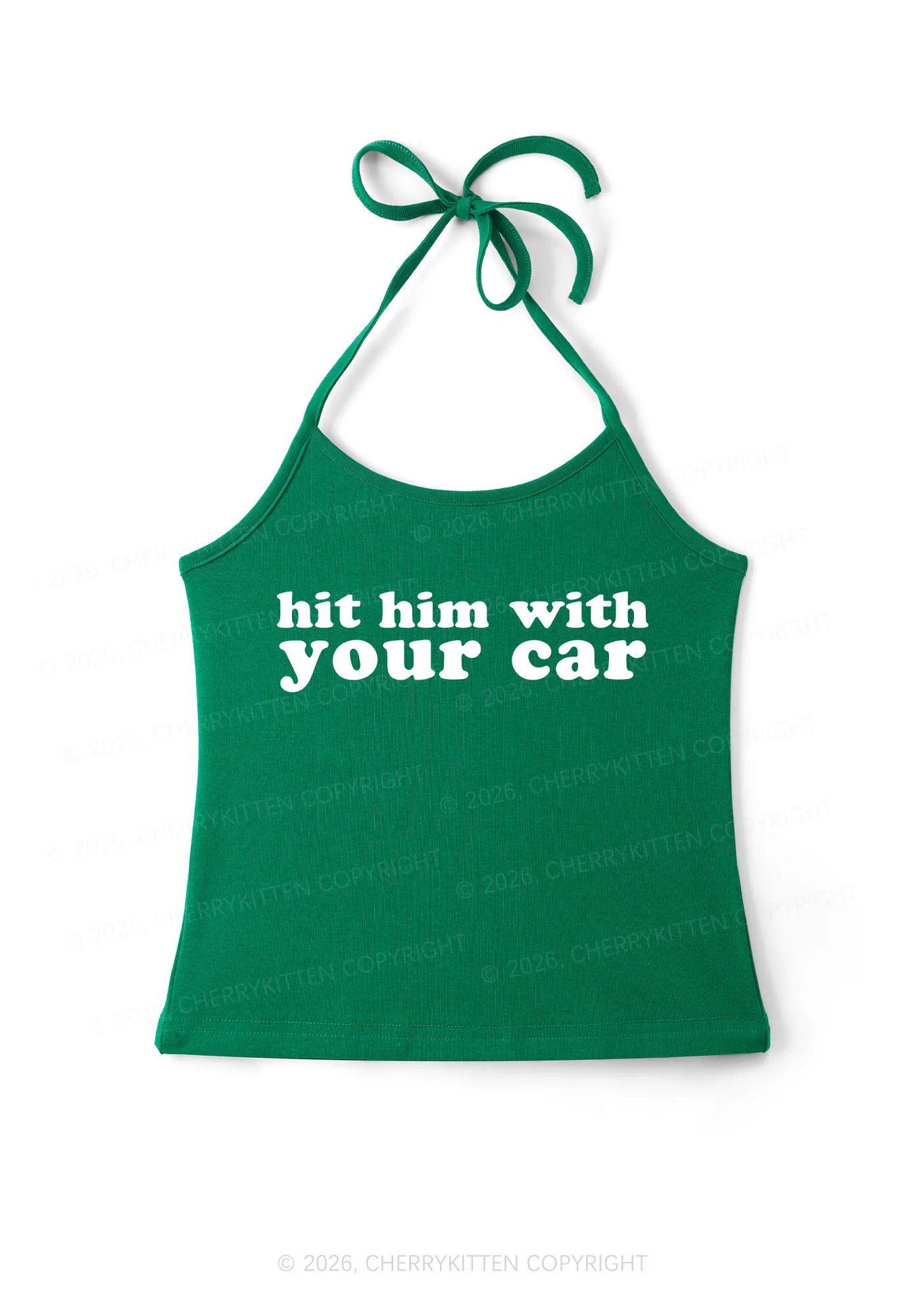 Hit Him Y2K Halter Neck Cami Cherrykitten - Image 6