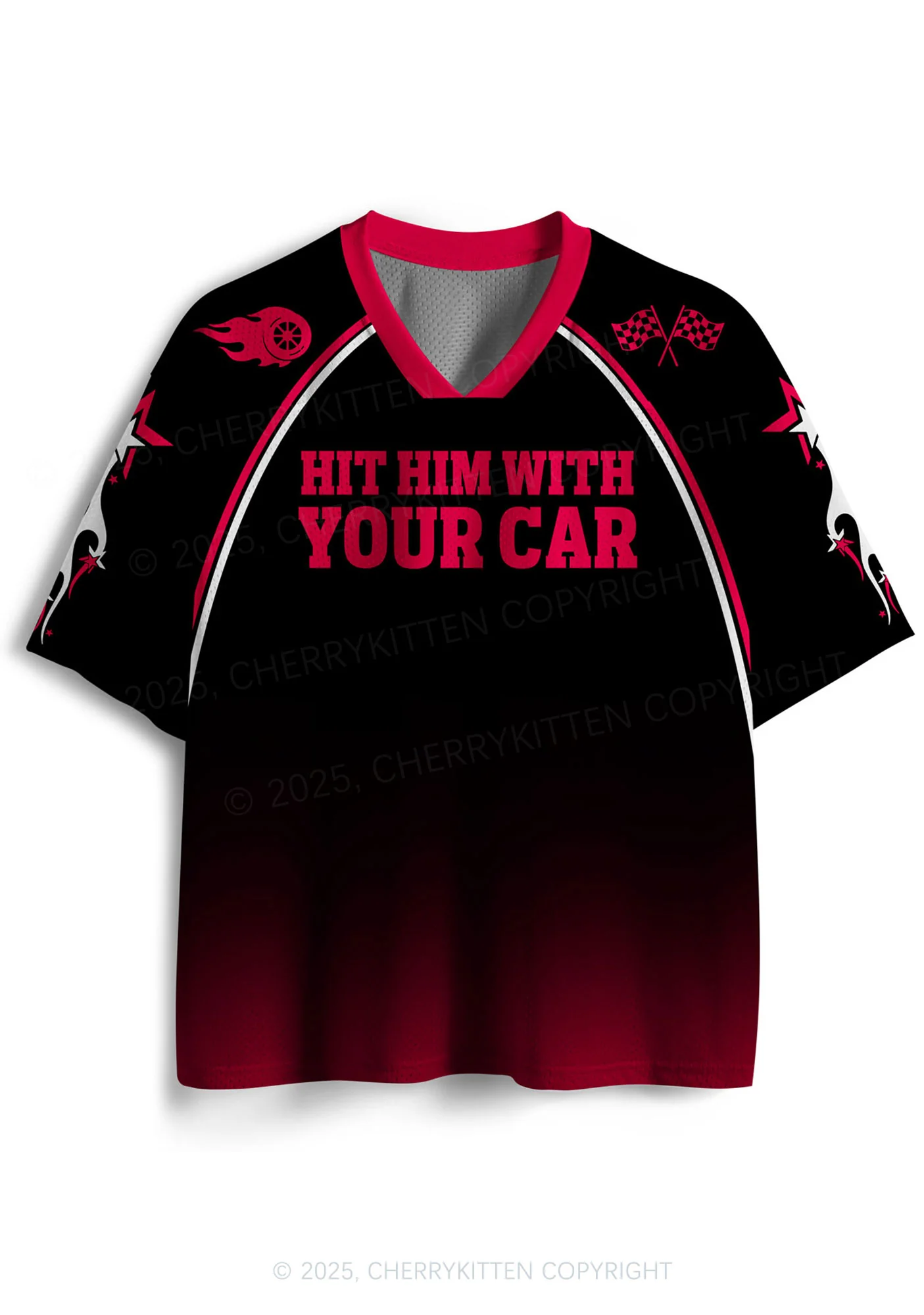 Custom Hit Him Y2K Mesh Jersey Shirts Cherrykitten - Image 5