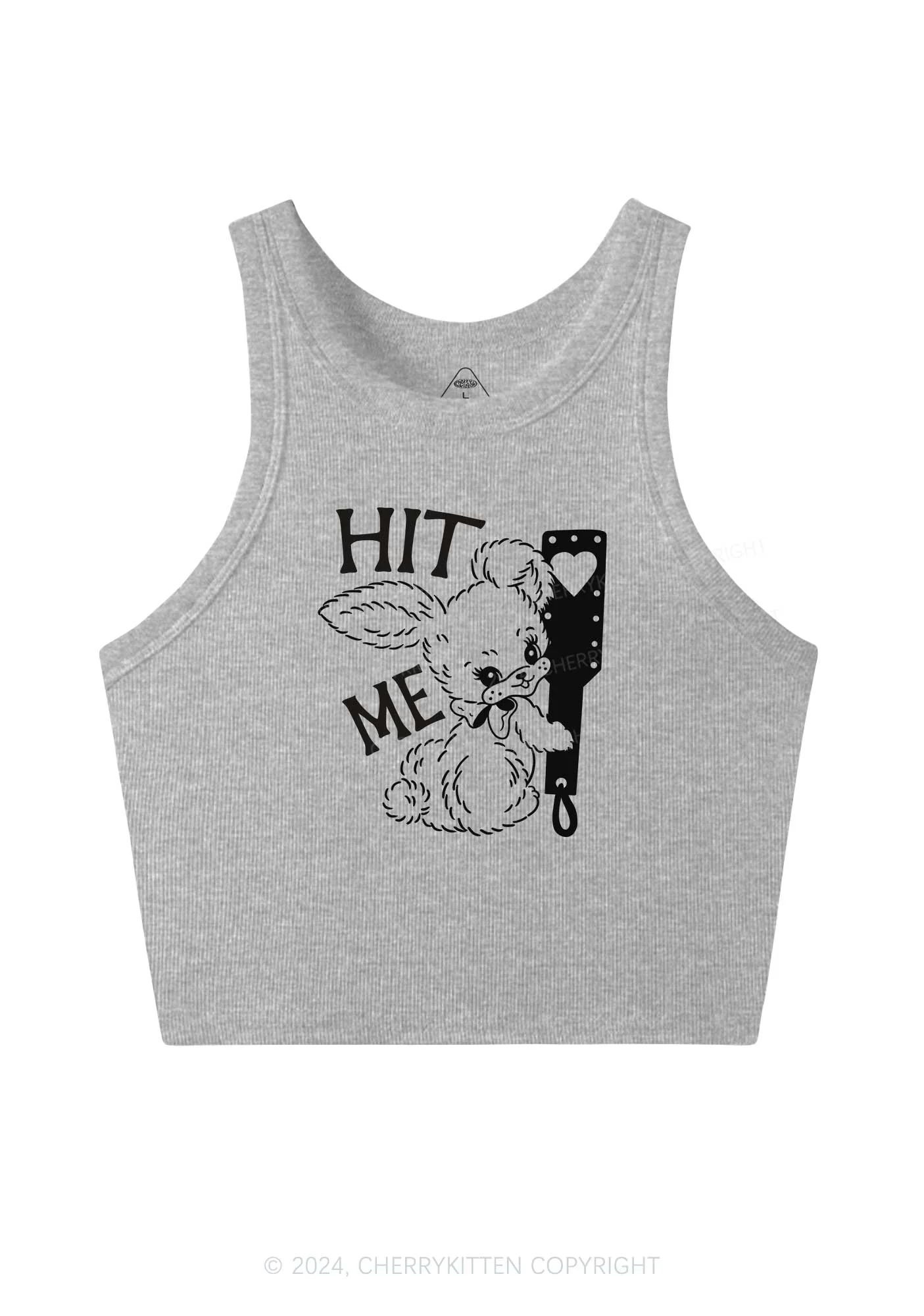 Hit Me Bunny Y2K Crop Tank Top Cherrykitten - Image 4