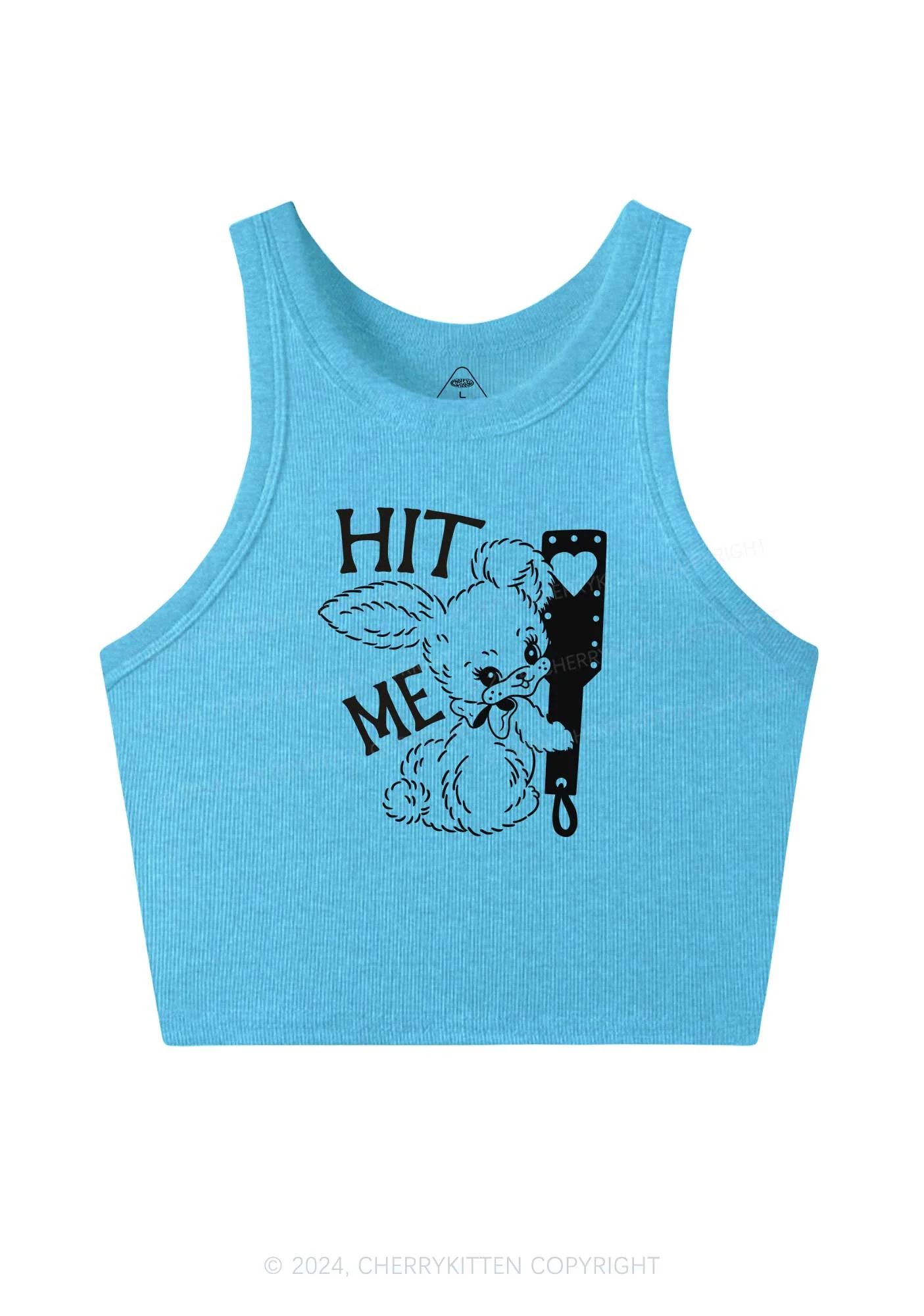 Hit Me Bunny Y2K Crop Tank Top Cherrykitten - Image 5