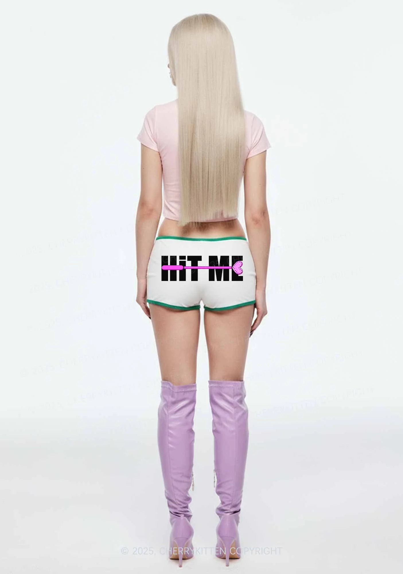 Hit Me Y2K Booty Shorts Cherrykitten - Image 2
