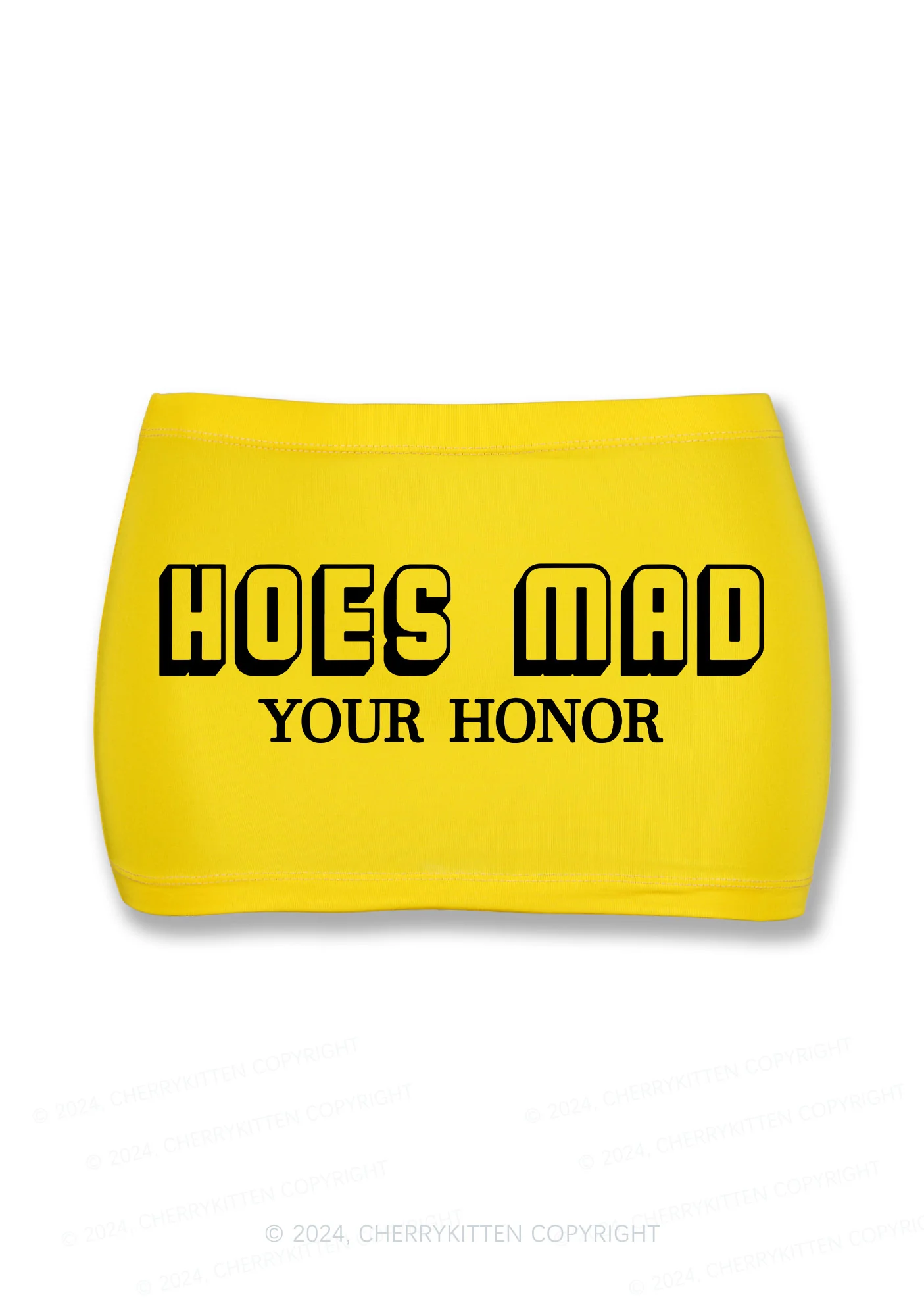Hoes Mad Your Honor Y2K Mini Hip Skirt Cherrykitten - Image 5