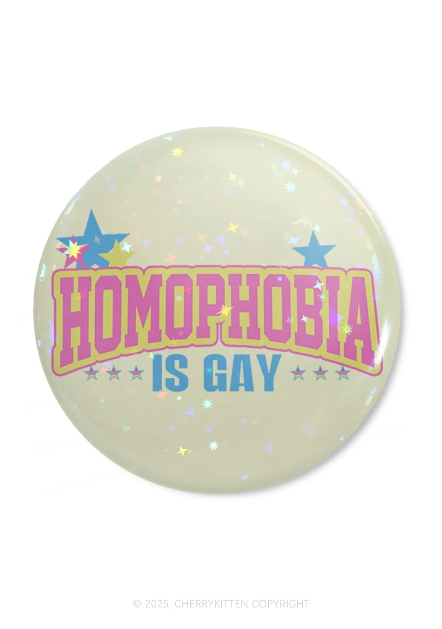Homophobia Is Gay Pride 1Pc Y2K Pin Badge Cherrykitten - Image 2