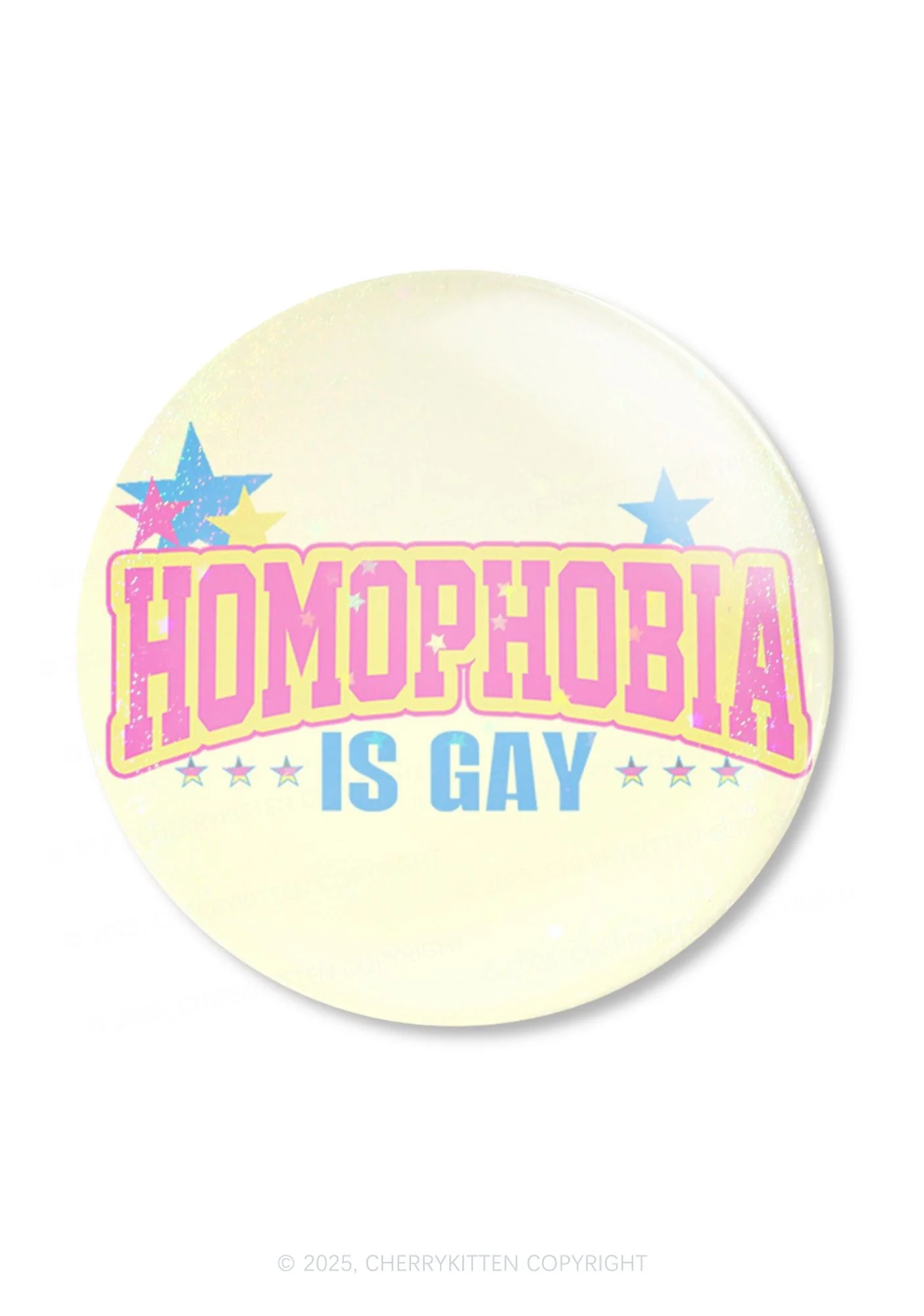Homophobia Is Gay Pride 1Pc Y2K Pin Badge Cherrykitten - Image 3
