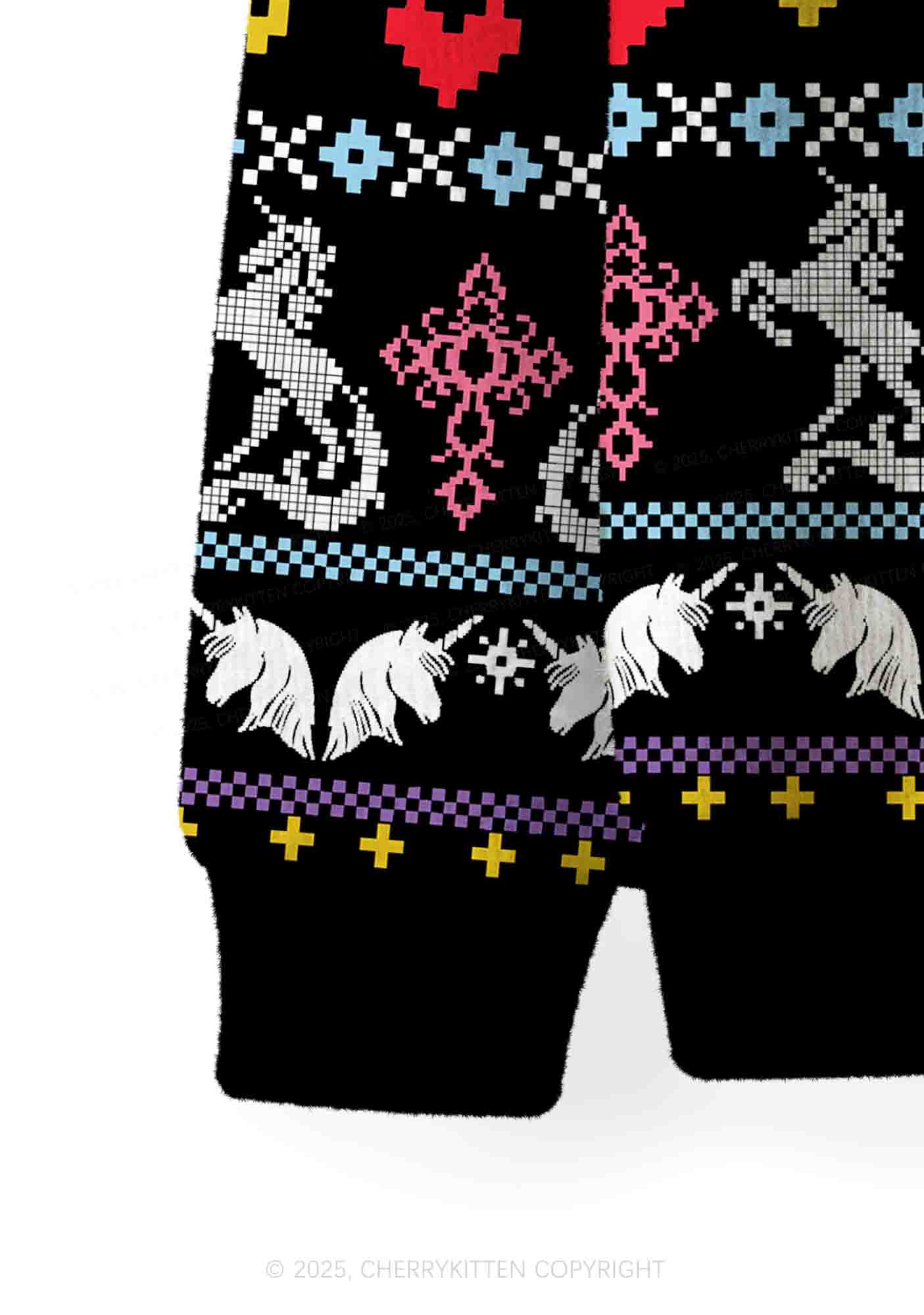 Homophobia Is Gay Pride Y2K Christmas Cardigan Knit Sweatshirt Cherrykitten - Image 4
