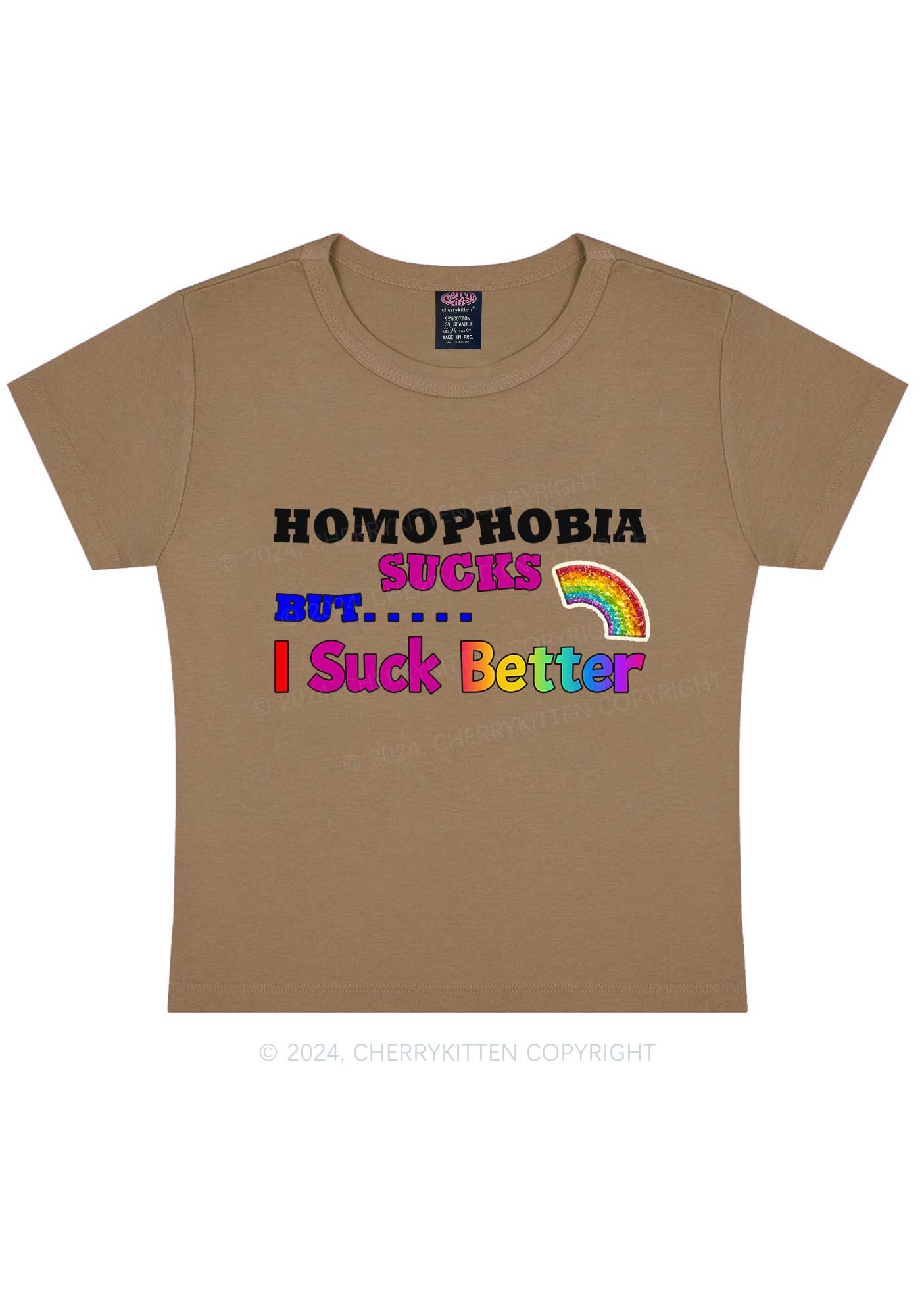 Homophobia Sucks Y2K Baby Tee Cherrykitten - Image 11