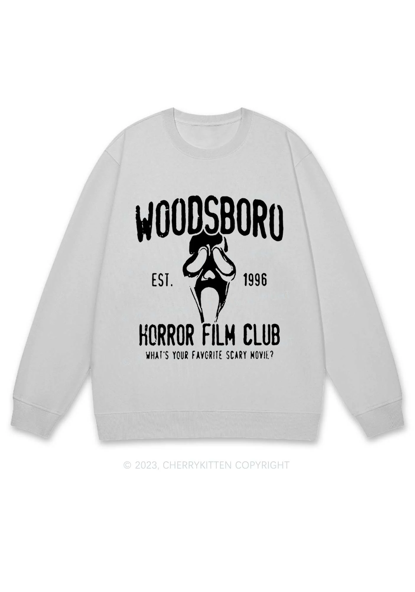 Horror Film Club Halloween Y2K Sweatshirt Cherrykitten - Image 4