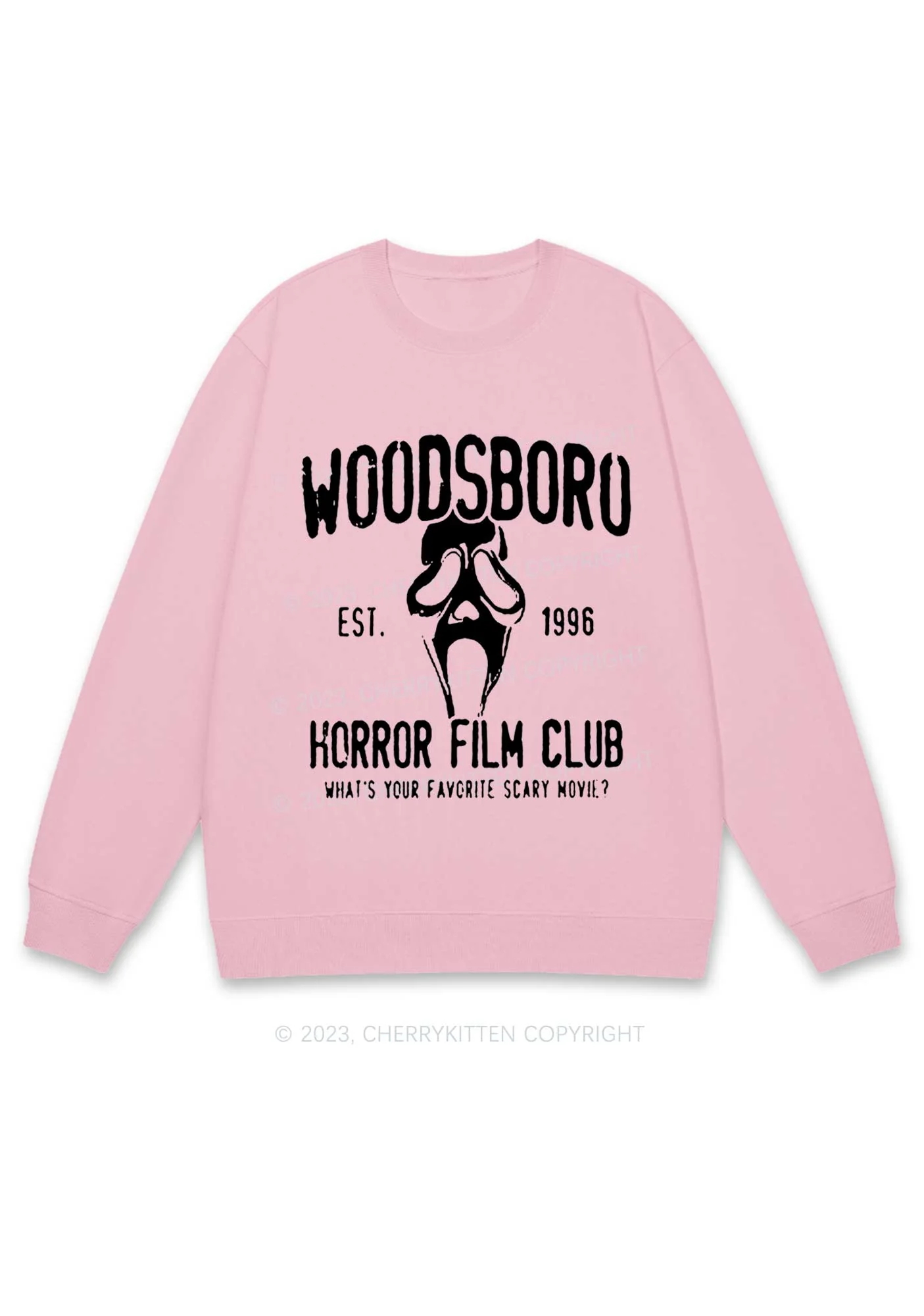 Horror Film Club Halloween Y2K Sweatshirt Cherrykitten - Image 5