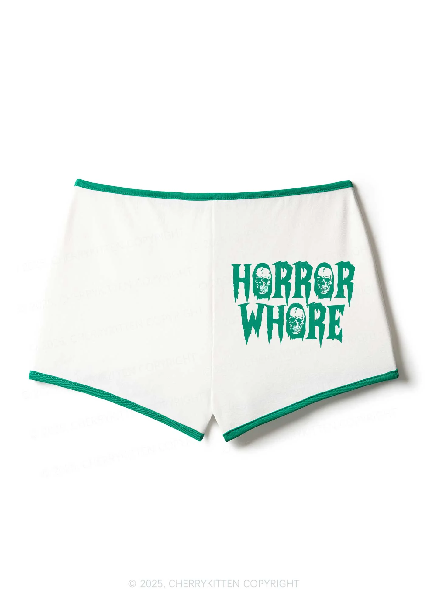 Horror Hore Skulls Y2K Booty Shorts Cherrykitten - Image 2