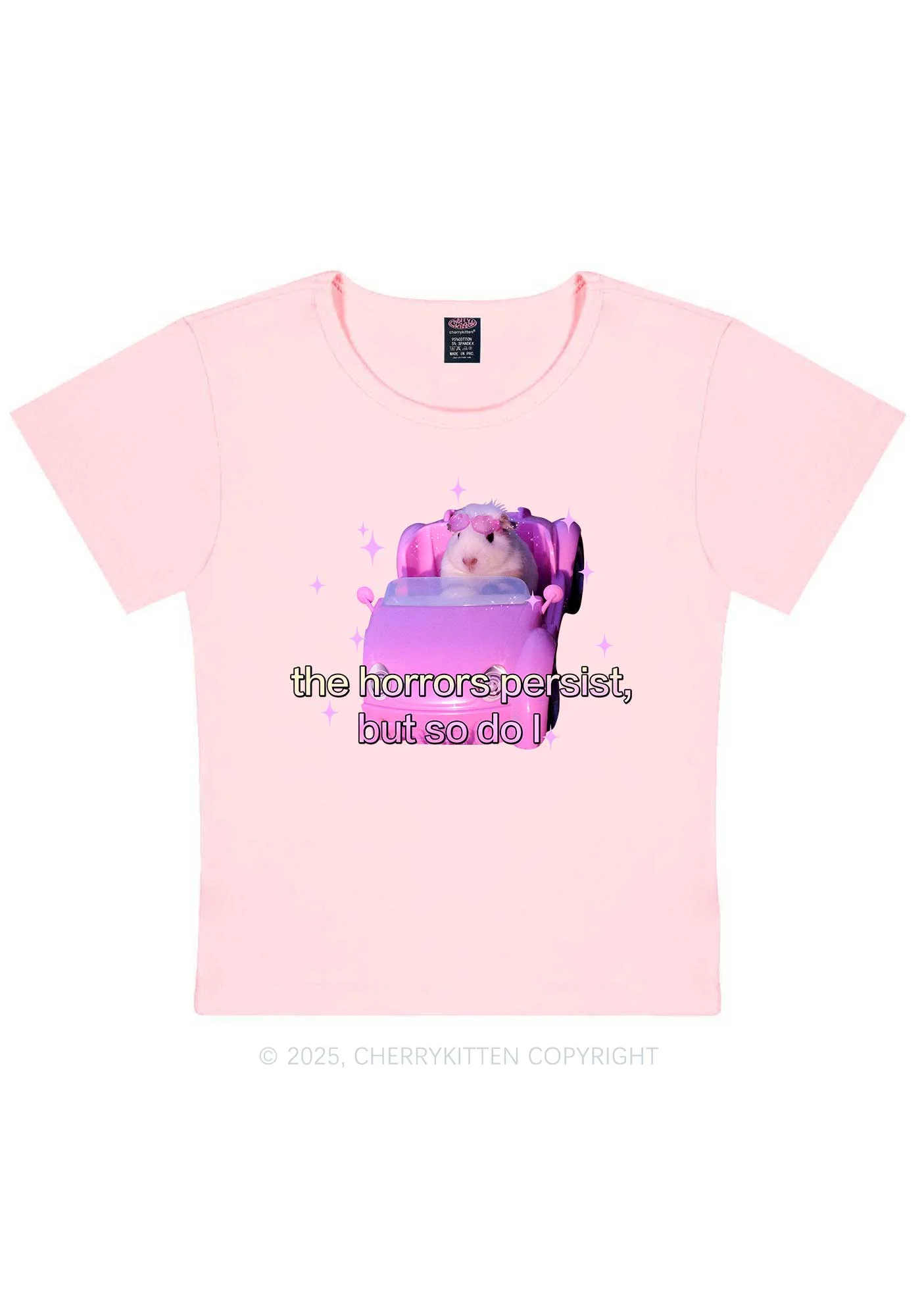 Horrors Persist Y2K Baby Tee Cherrykitten - Image 11