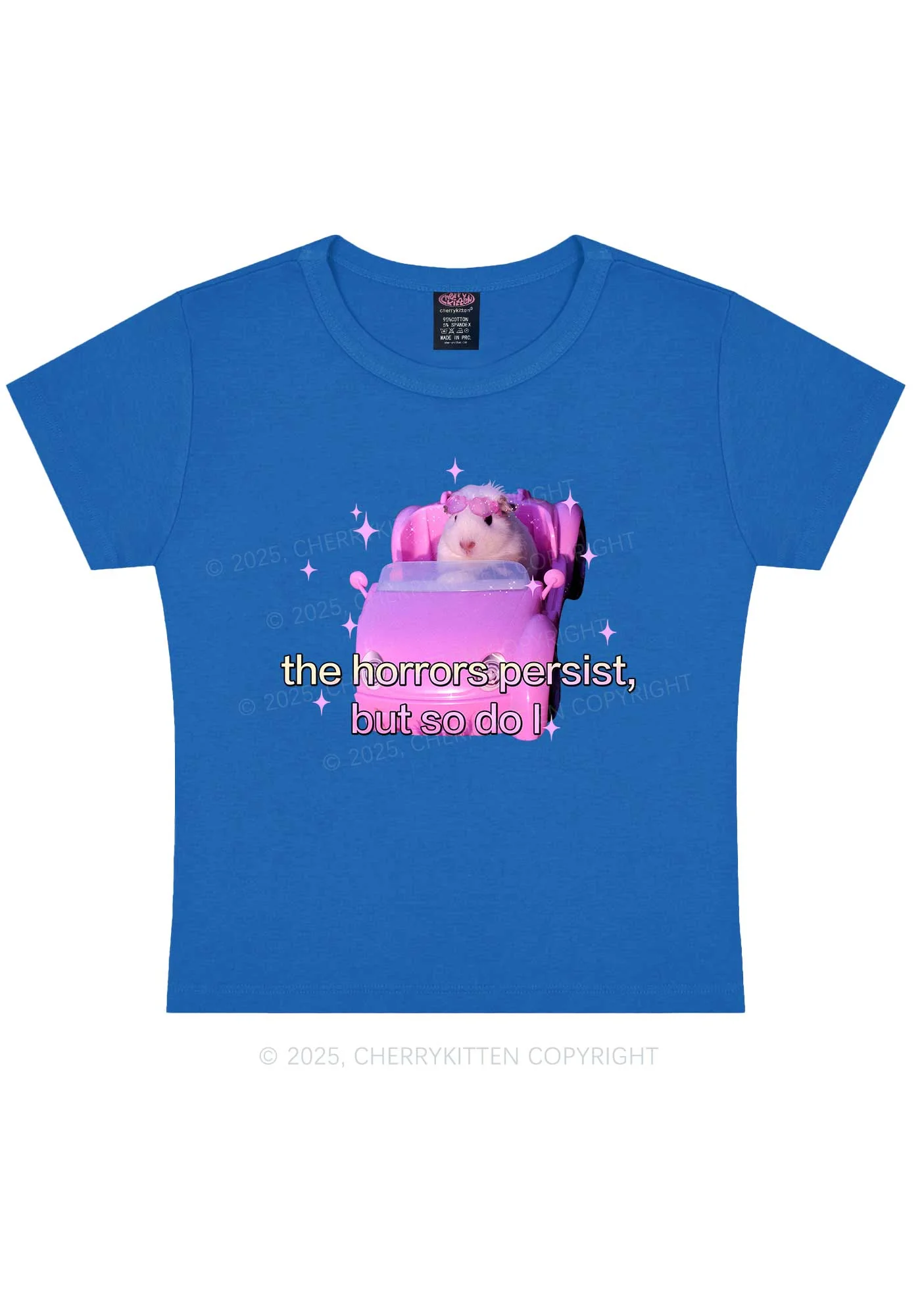 Horrors Persist Y2K Baby Tee Cherrykitten - Image 8