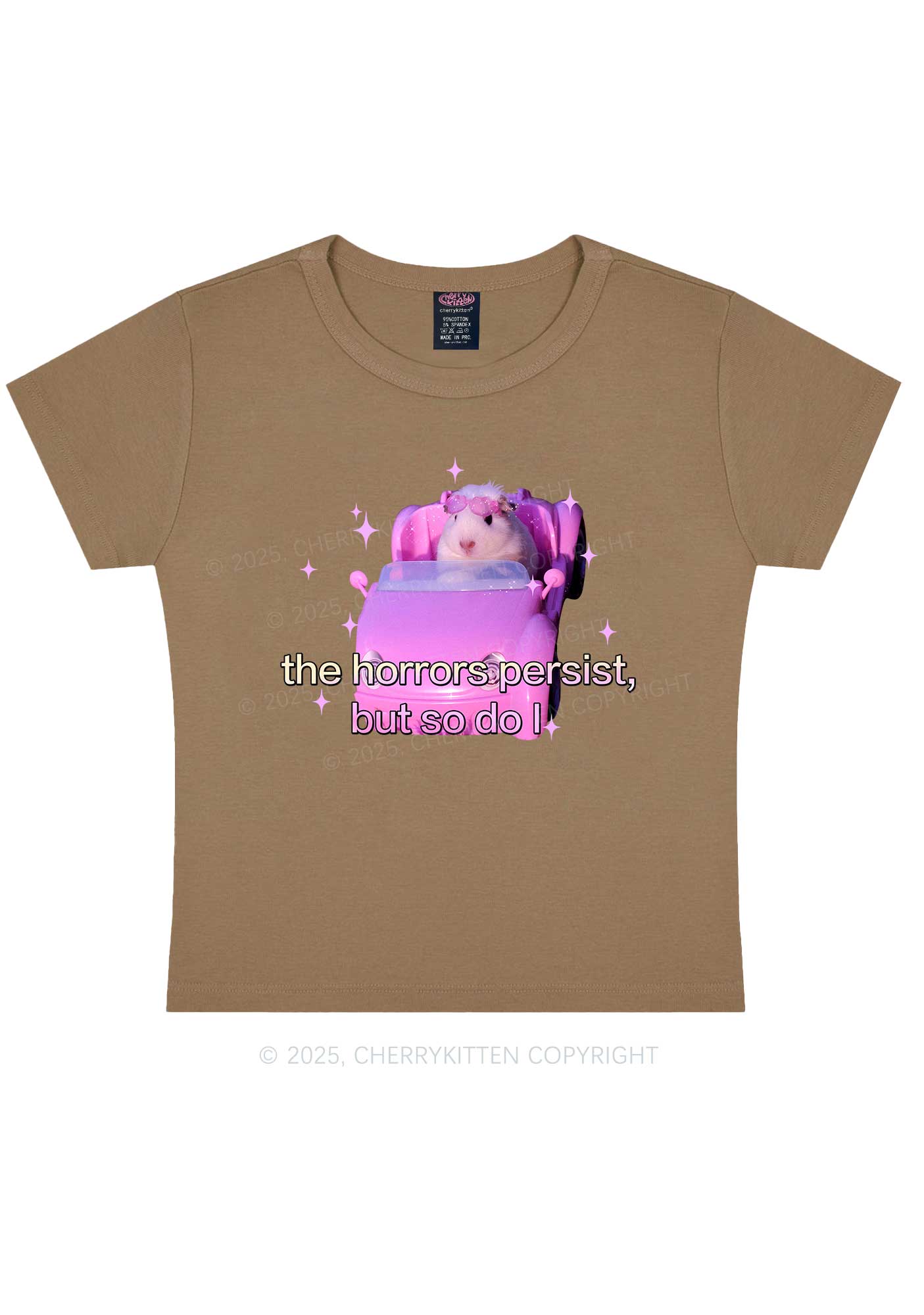 Horrors Persist Y2K Baby Tee Cherrykitten - Image 9